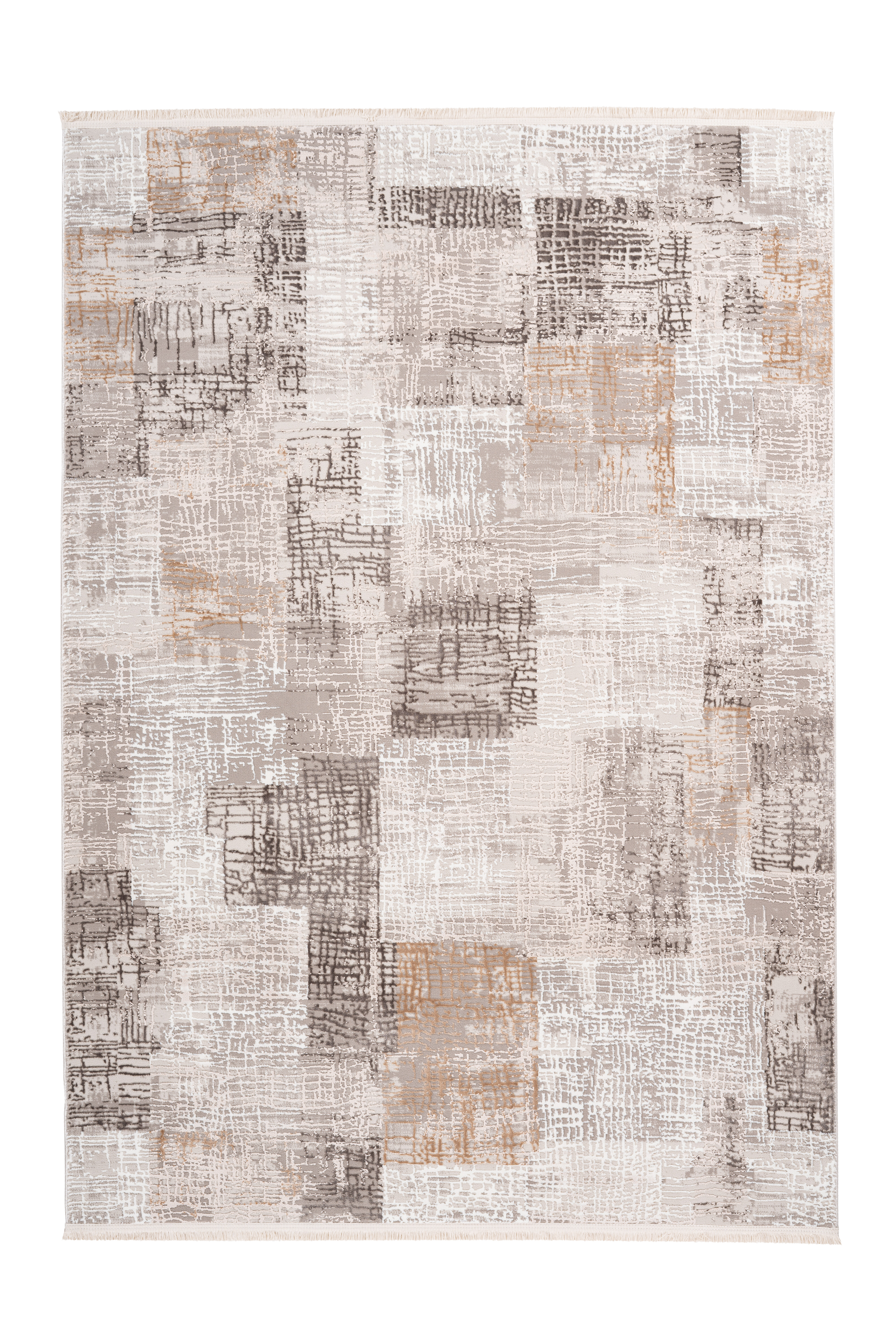 Kayoom Vloerkleed 'Akropolis 425' kleur Grijs / Zilver, 80 x 150cm Kayoom Vloerkleed 'Akropolis 425' kleur Grijs / Zilver, 80 x 150cm