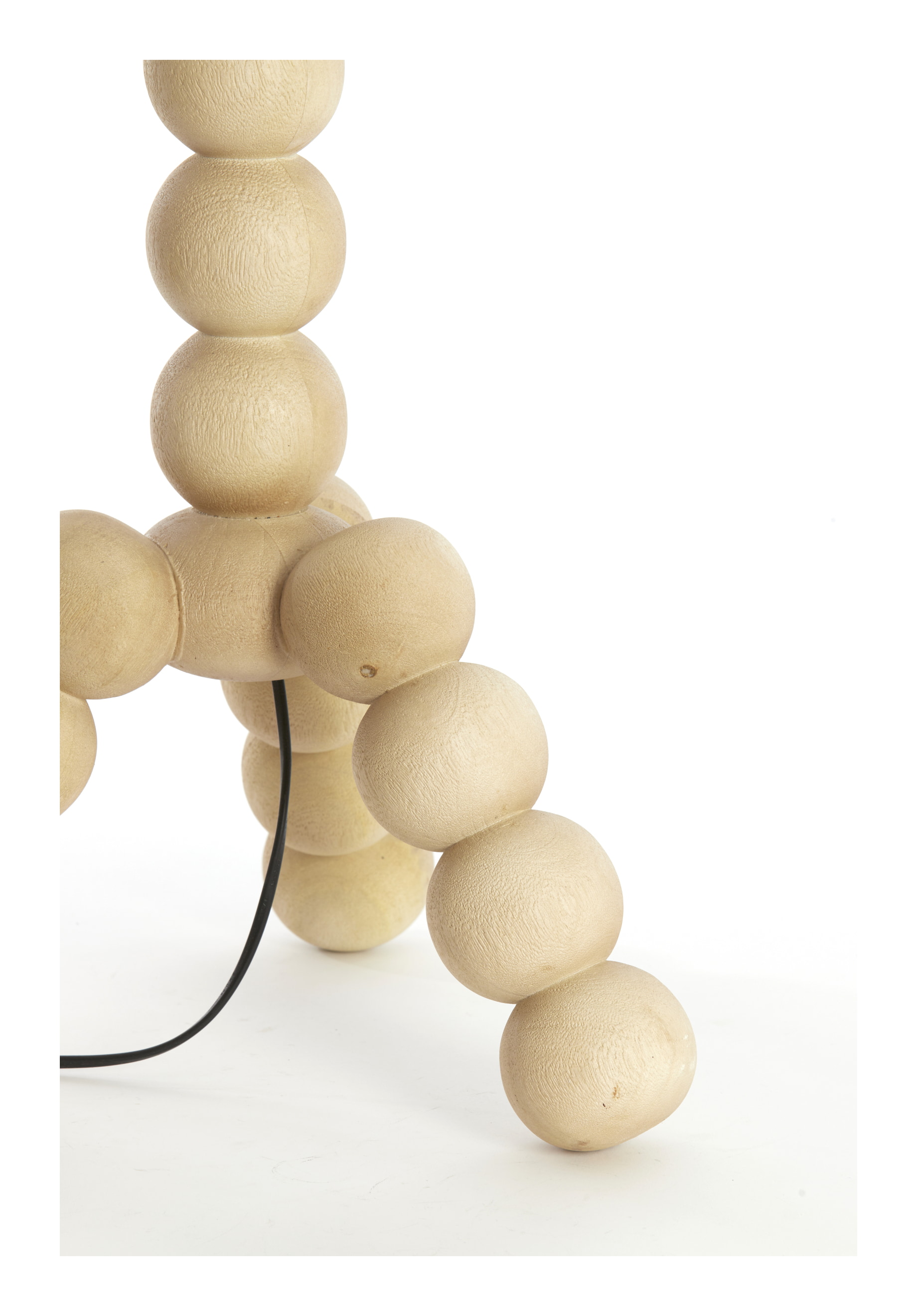 Light & Living Vloerlamp 'Veglio' Mangohout, 130cm, kleur Naturel (excl. kap)