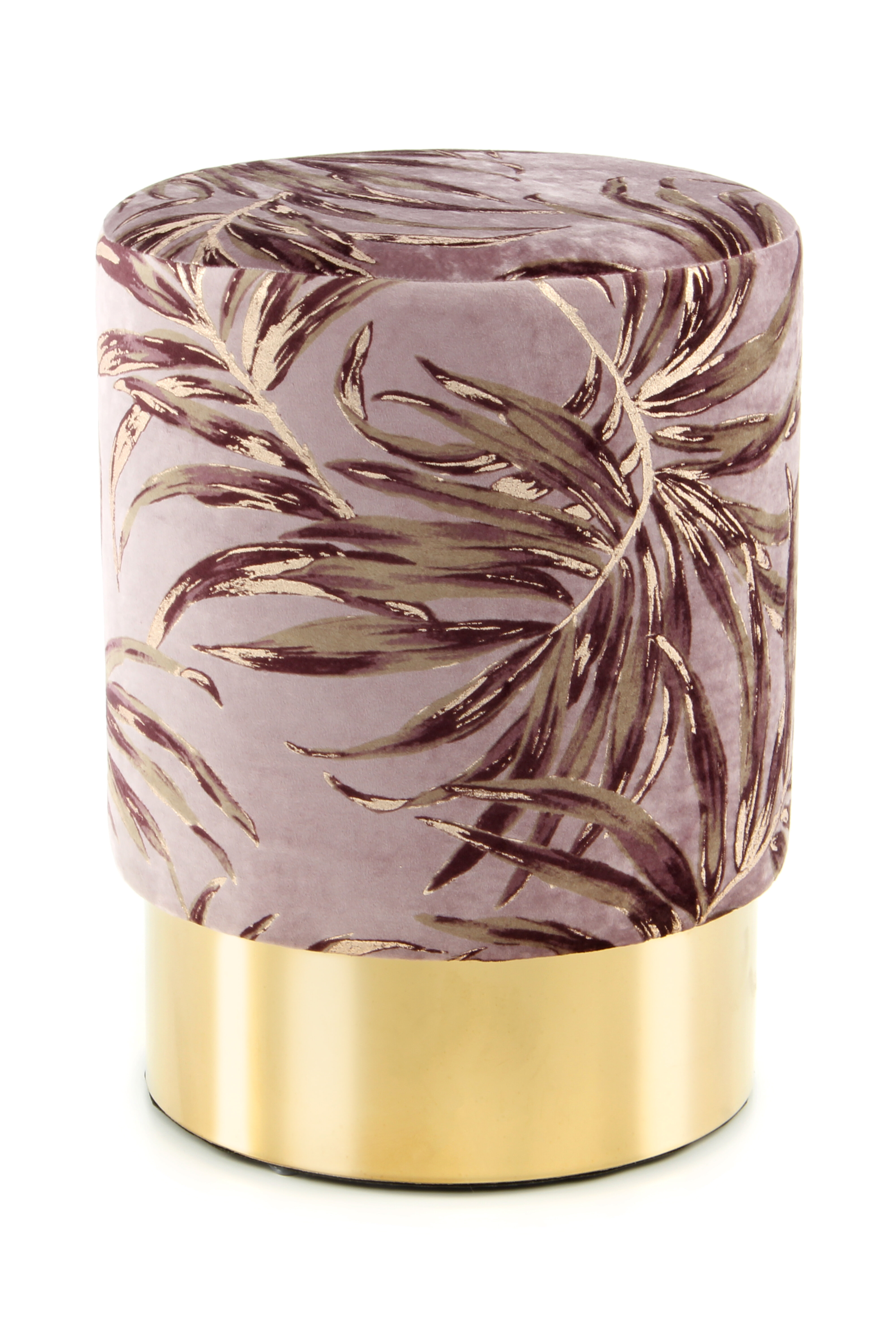 Kayoom Poef 'Amber' 35cm, kleur paars / goud Kayoom Poef 'Amber' 35cm, kleur paars / goud