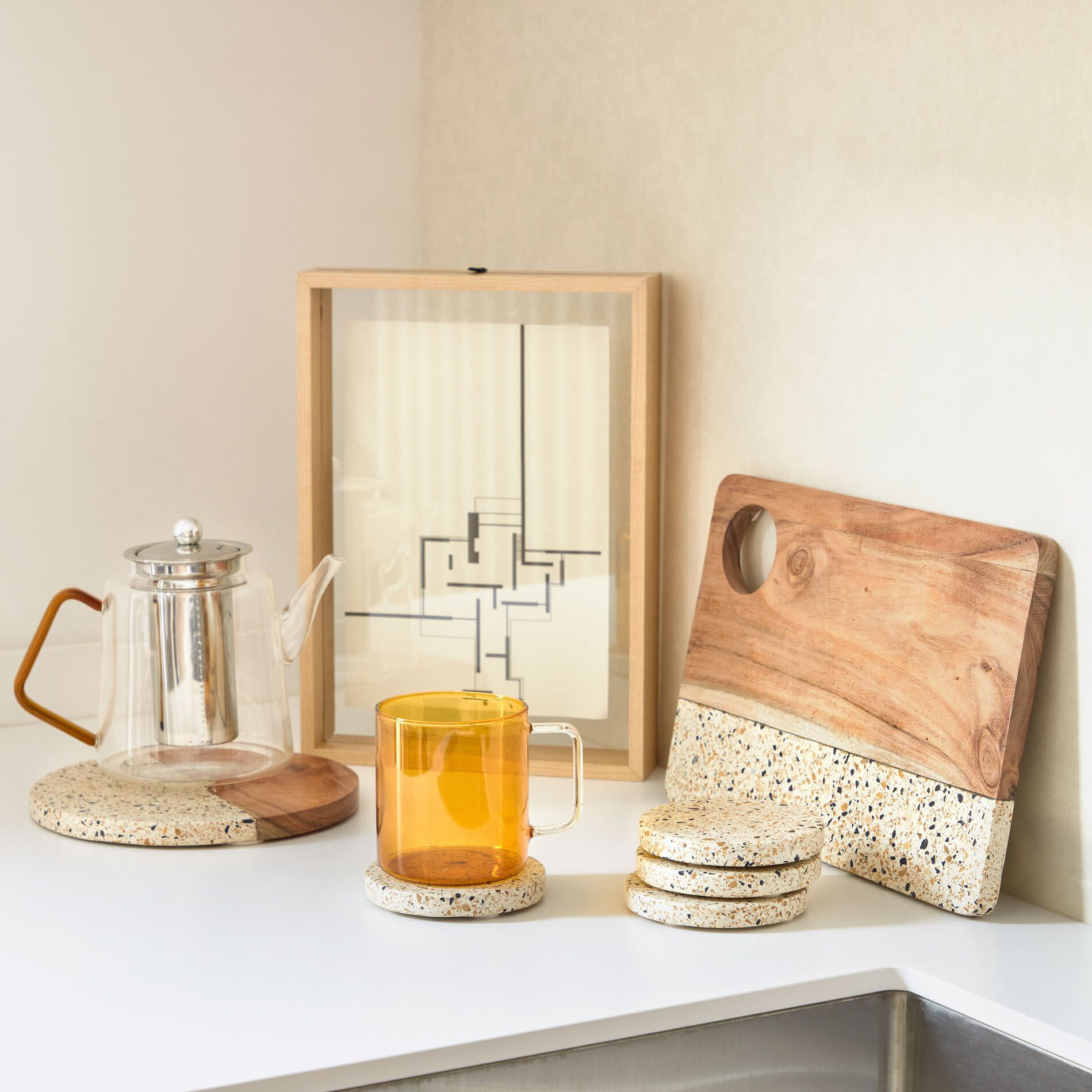 Kave Home Fotolijst 'Flavina' 22 x 31cm, kleur Naturel