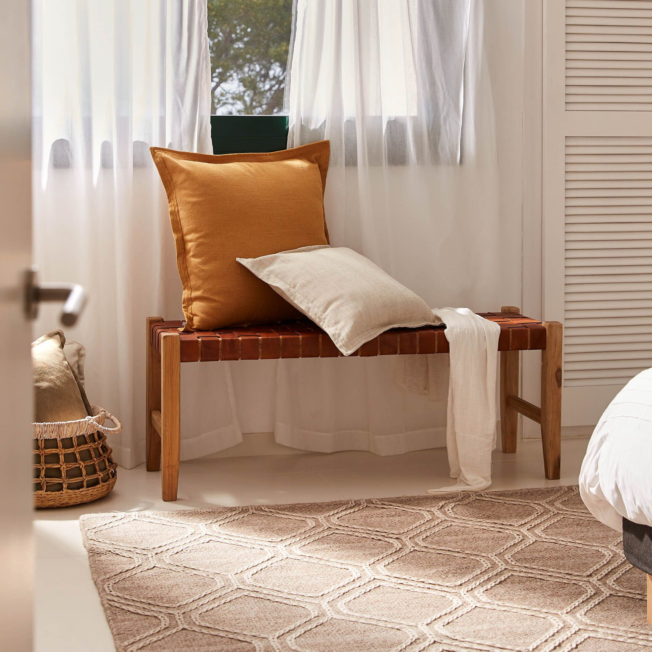 Kave Home Halbank 'Calixta' 120cm, kleur Bruin