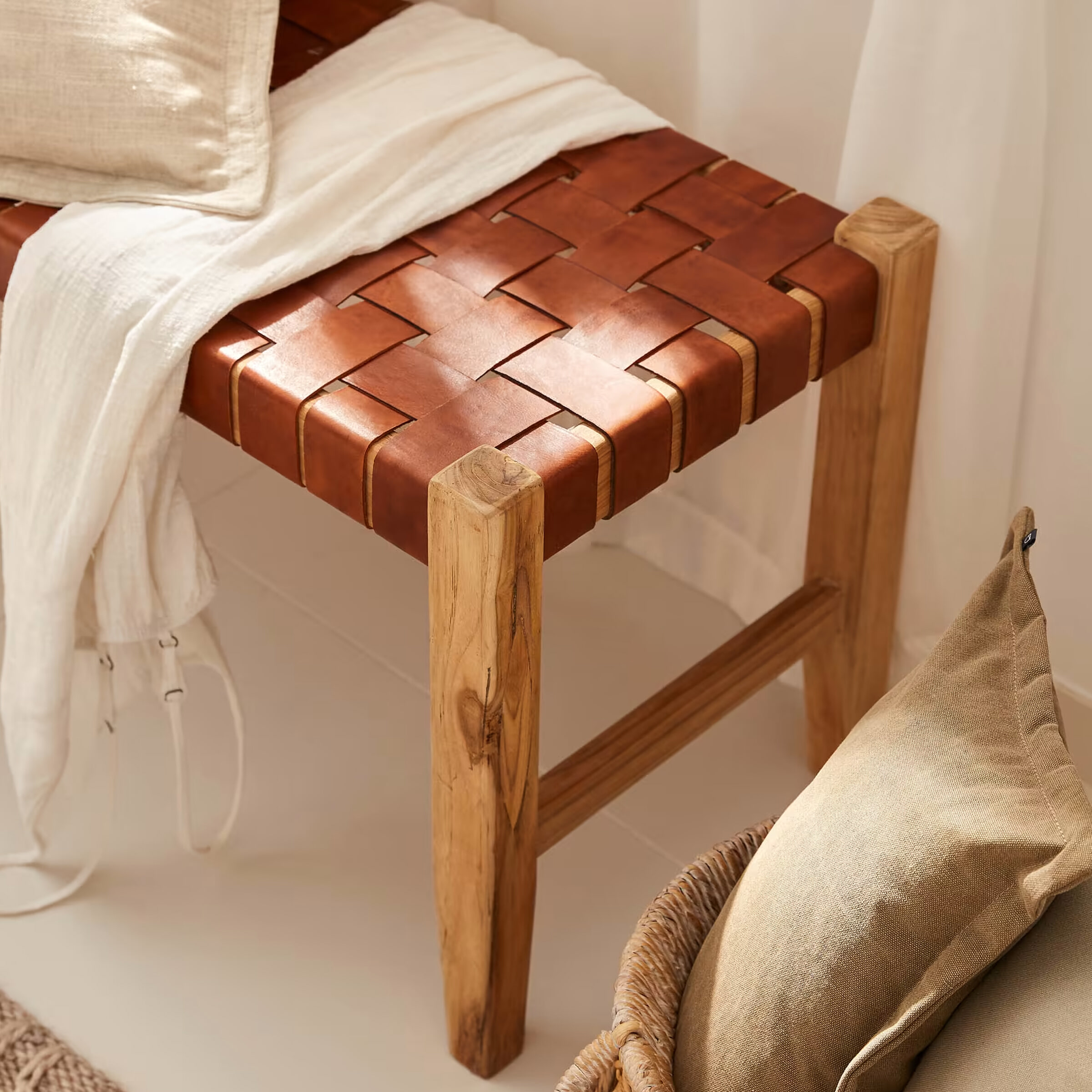Kave Home Halbank 'Calixta' 120cm, kleur Bruin