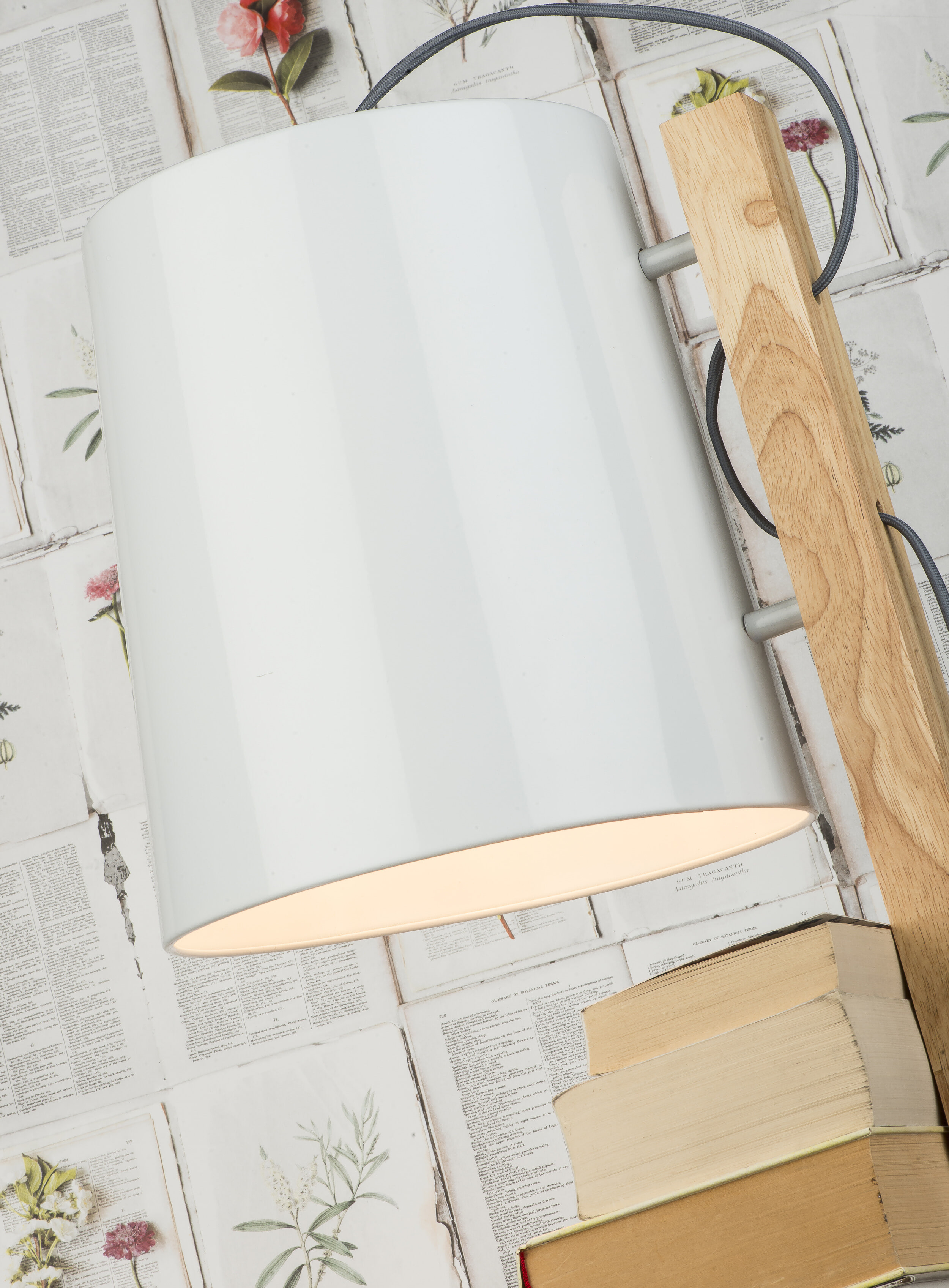 its about RoMi Vloerlamp 'Cambridge' met plankjes, kleur Wit