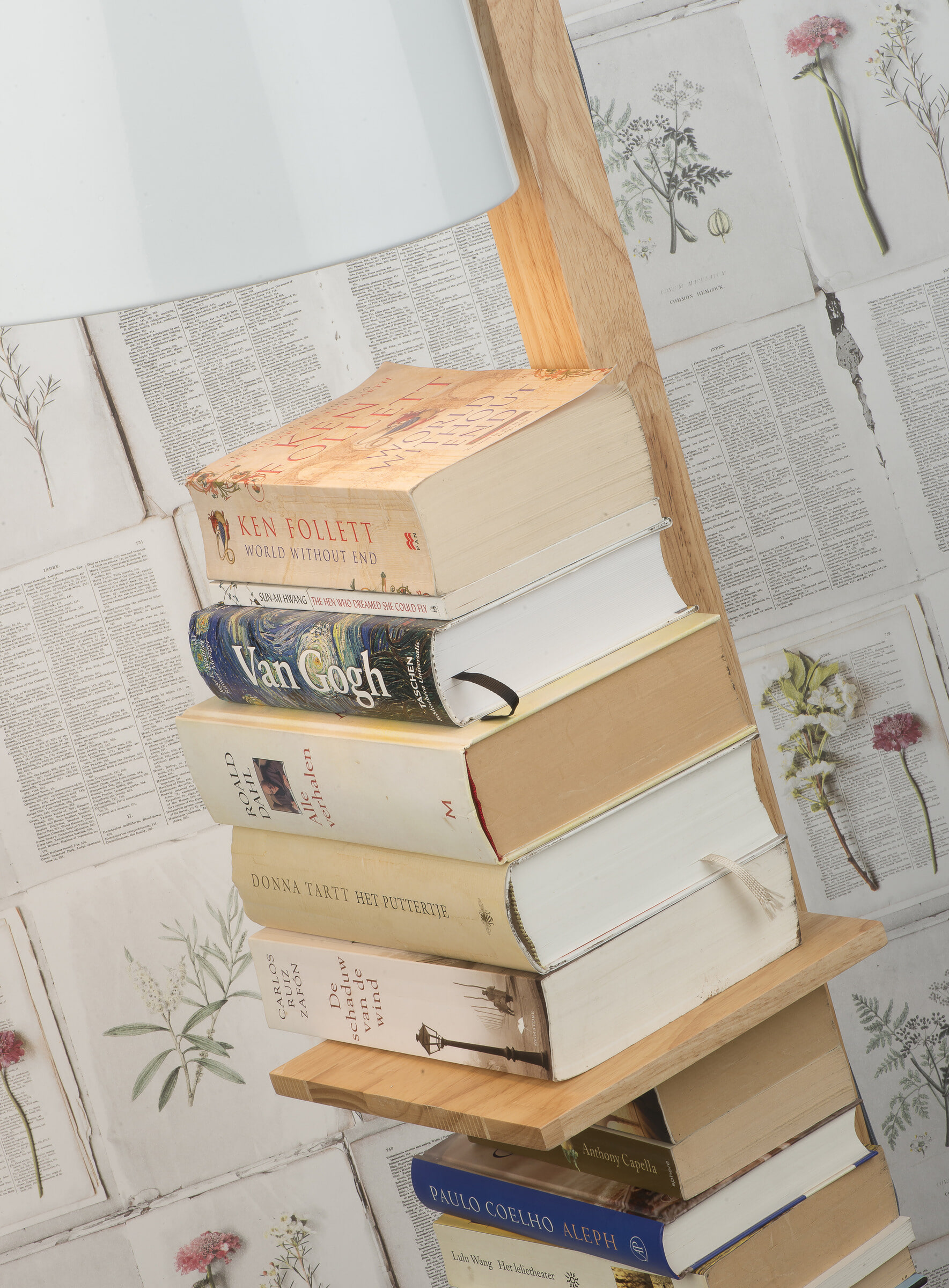 its about RoMi Vloerlamp 'Cambridge' met plankjes, kleur Wit