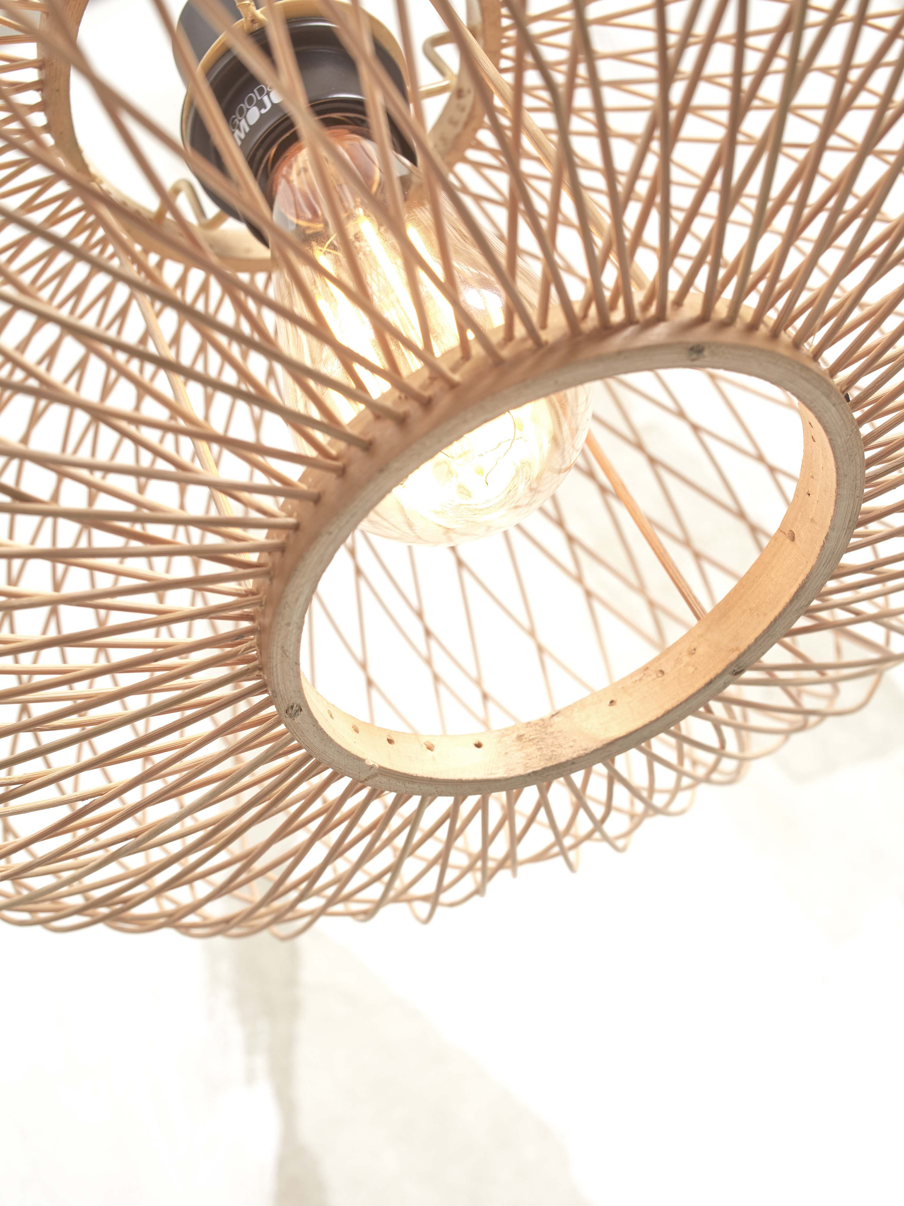 GOOD&MOJO Plafondlamp 'Cango' Bamboe, 40cm, kleur Naturel