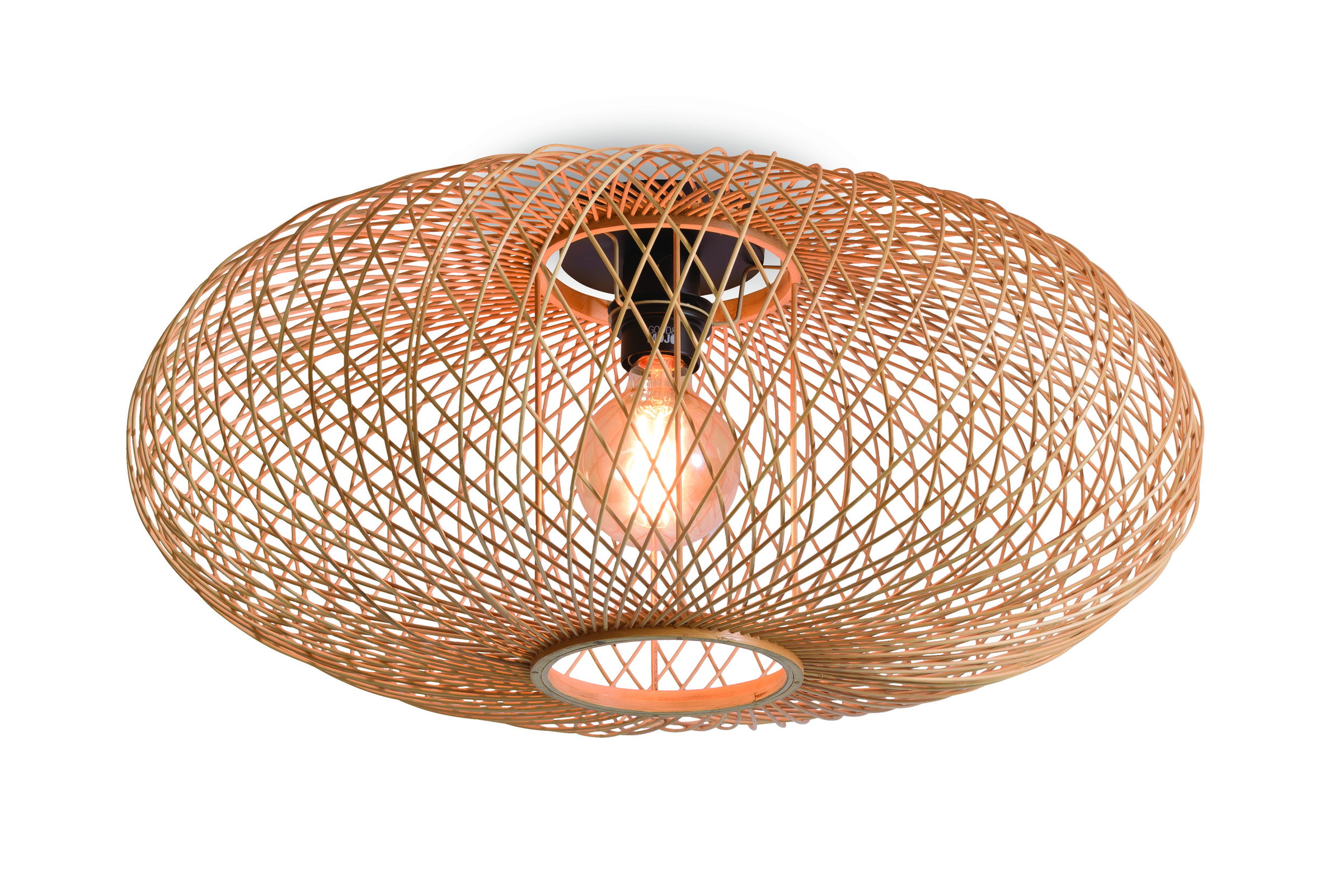 GOOD&MOJO Plafondlamp 'Cango' Bamboe, kleur Naturel