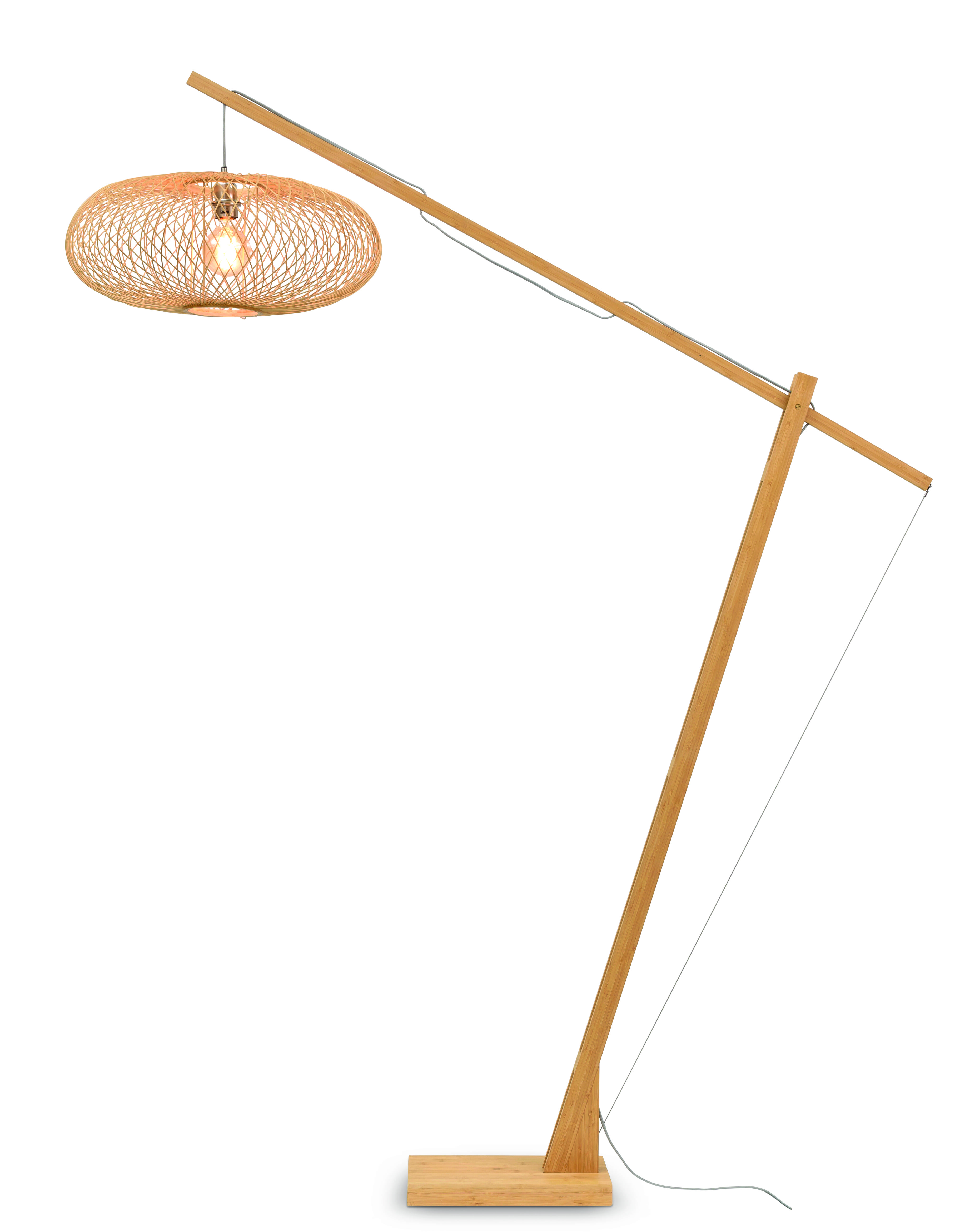 GOOD&MOJO Vloerlamp 'Cango' Bamboe, 218cm, kleur Naturel