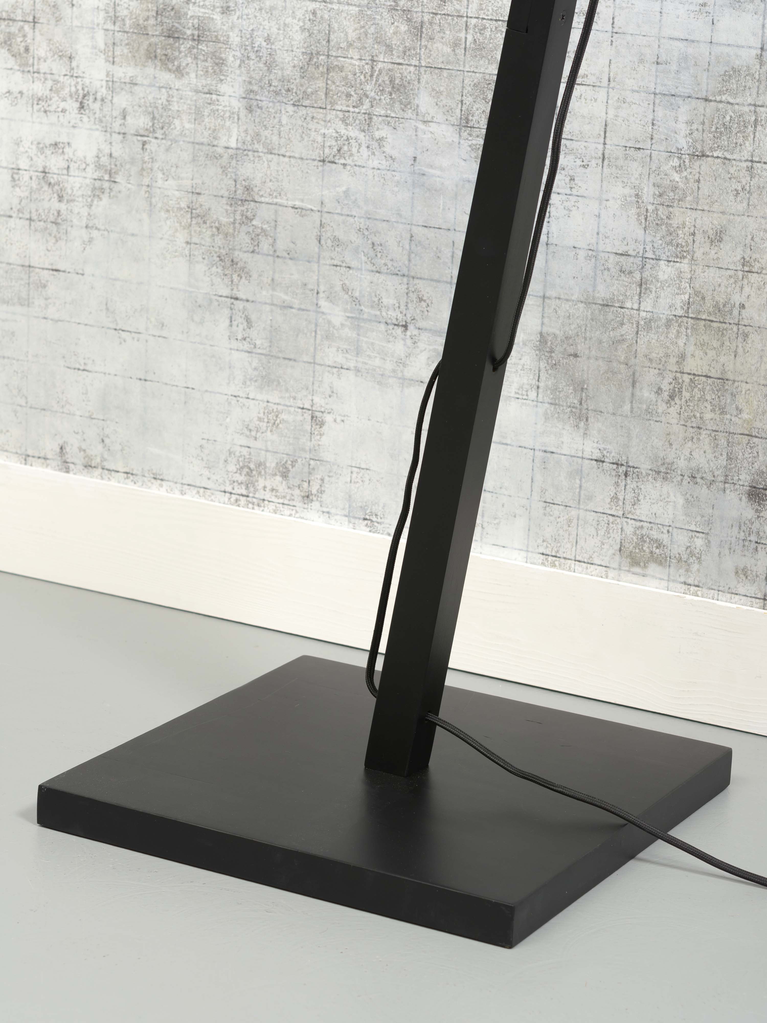 GOOD&MOJO Vloerlamp 'Cango' Bamboe, 150cm, kleur Zwart