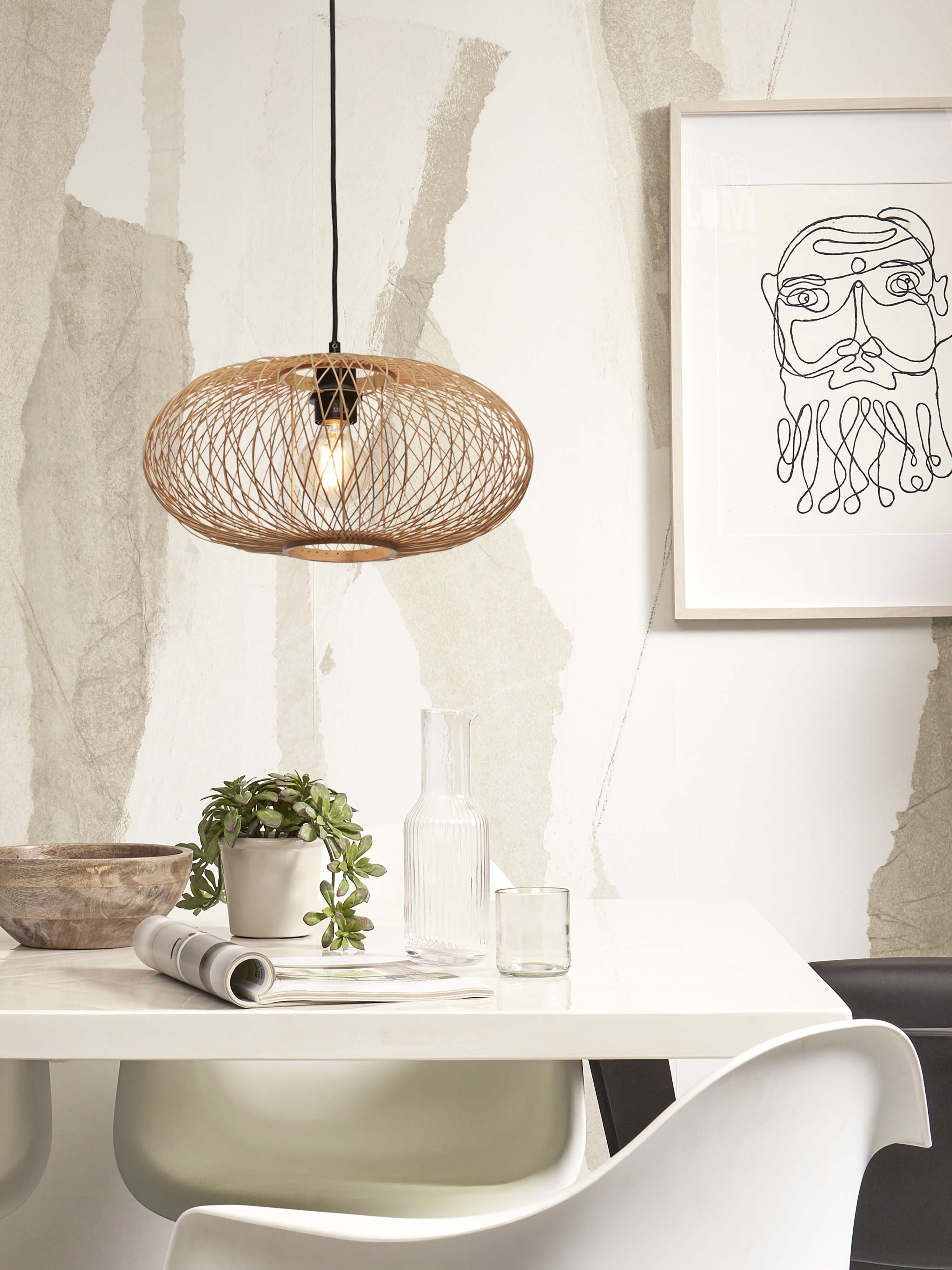GOOD&MOJO Hanglamp 'Cango' Bamboe, 40cm, kleur Naturel