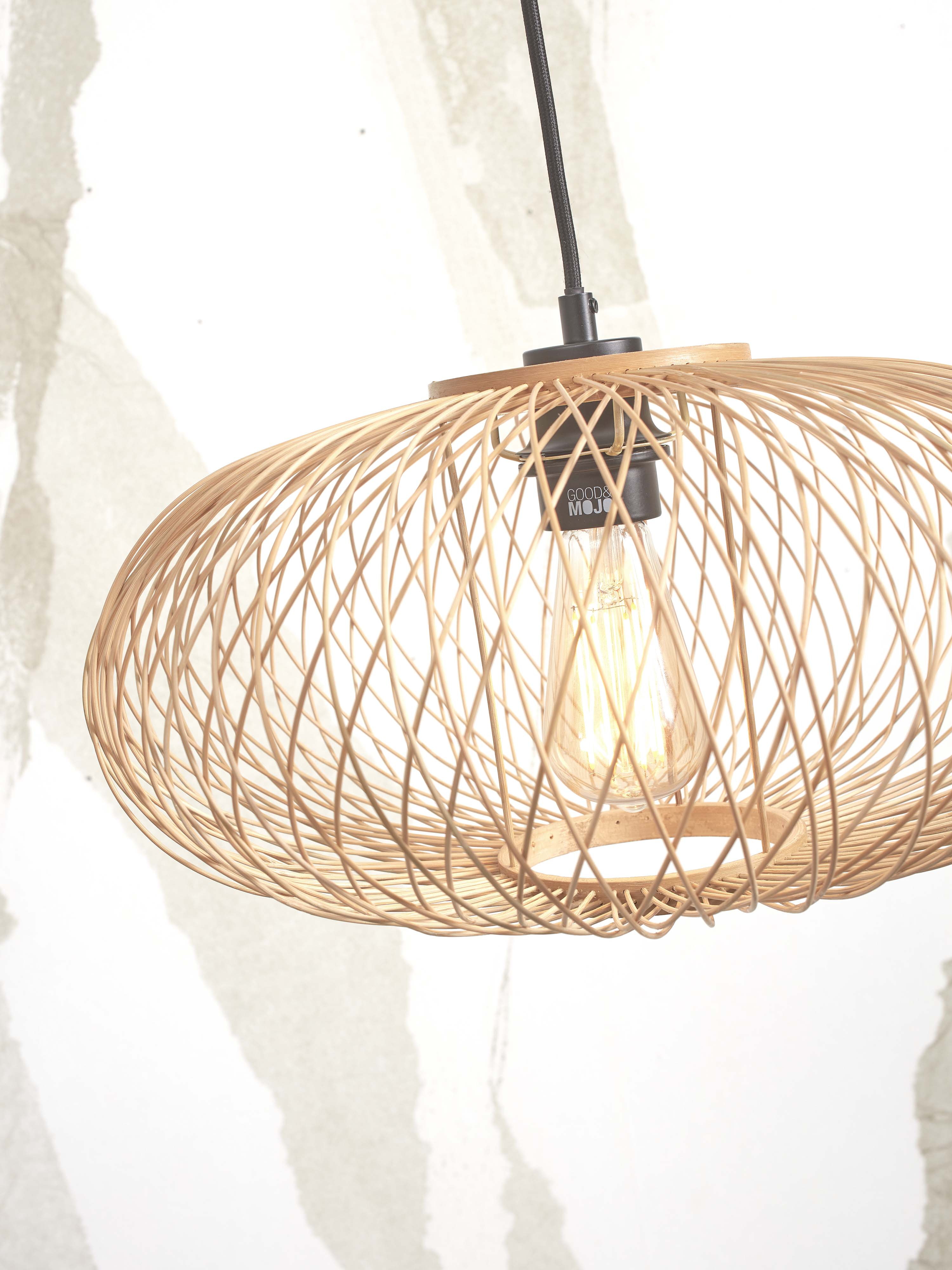 GOOD&MOJO Hanglamp 'Cango' Bamboe, 40cm, kleur Naturel