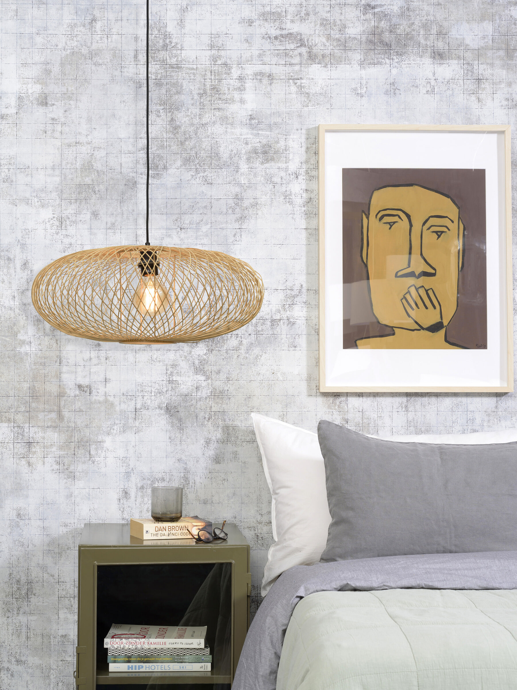 GOOD&MOJO Hanglamp 'Cango' Bamboe, 60cm, kleur Naturel