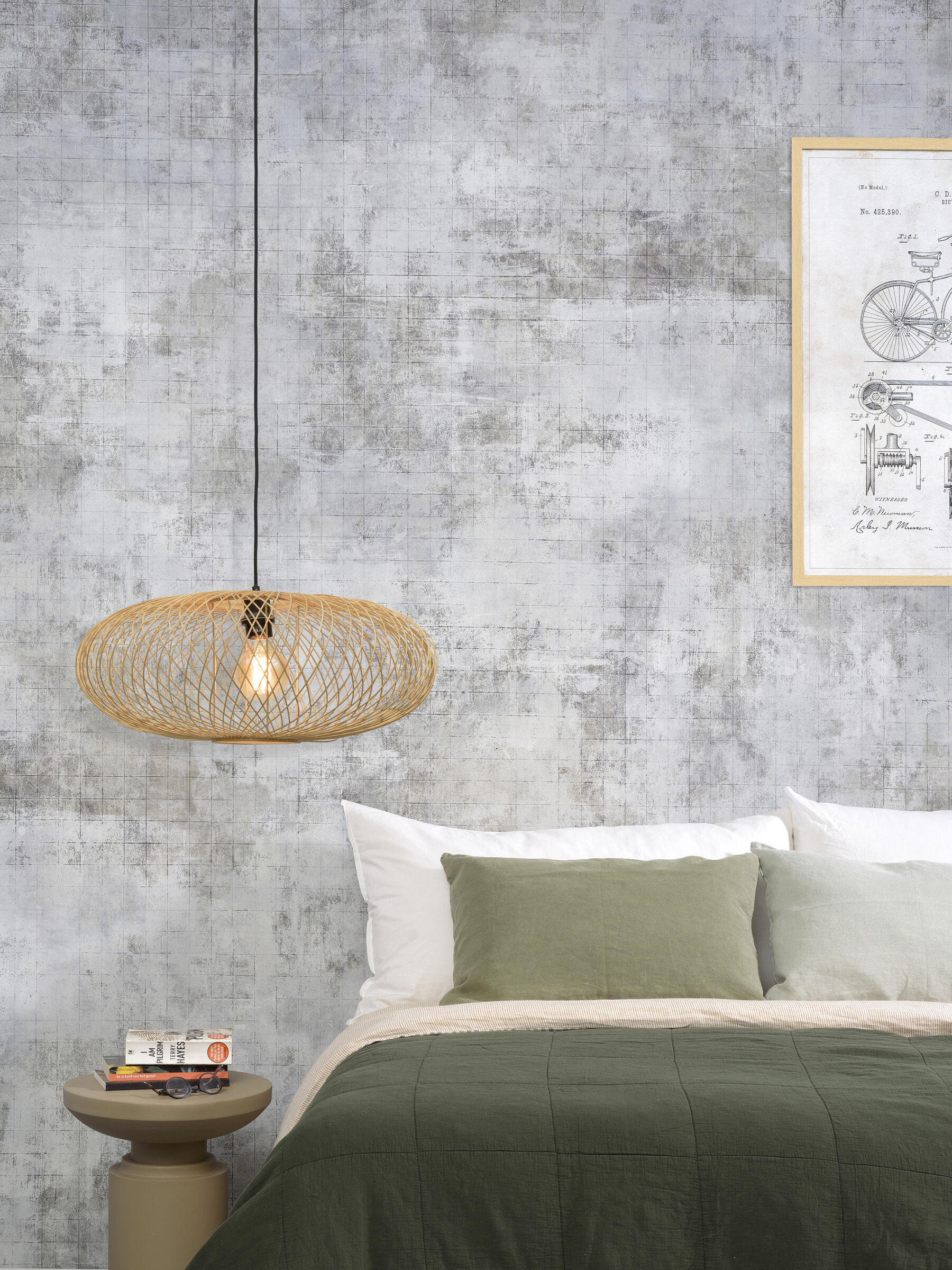 GOOD&MOJO Hanglamp 'Cango' Bamboe, 60cm, kleur Naturel