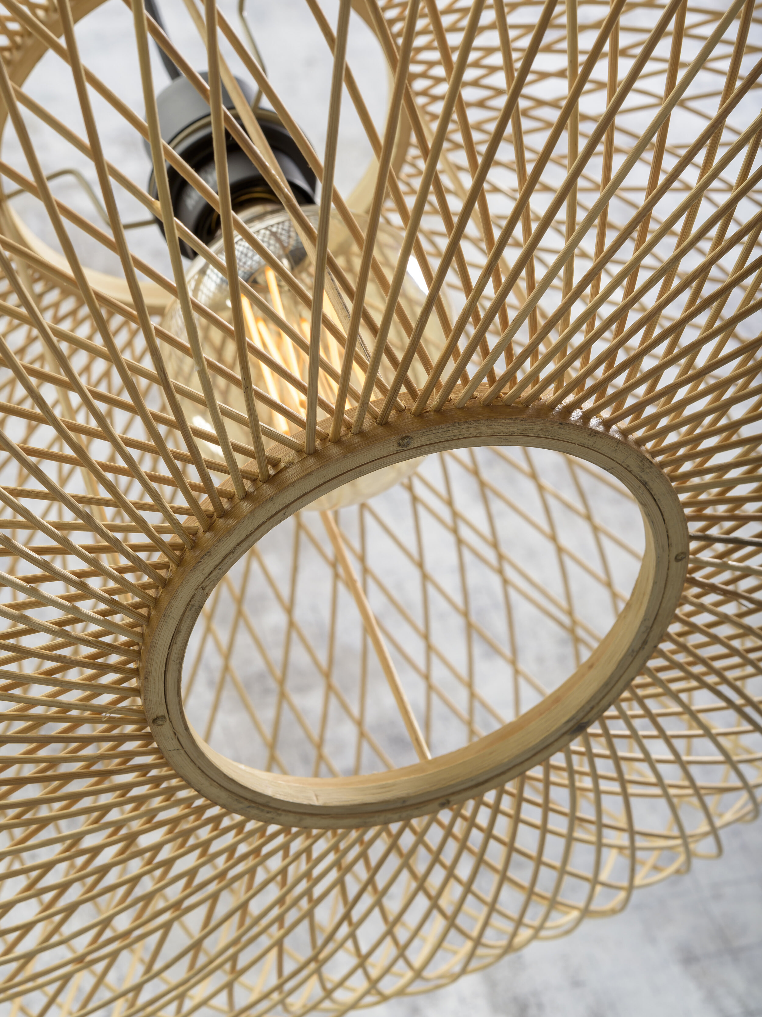 GOOD&MOJO Hanglamp 'Cango' Bamboe, 60cm, kleur Naturel