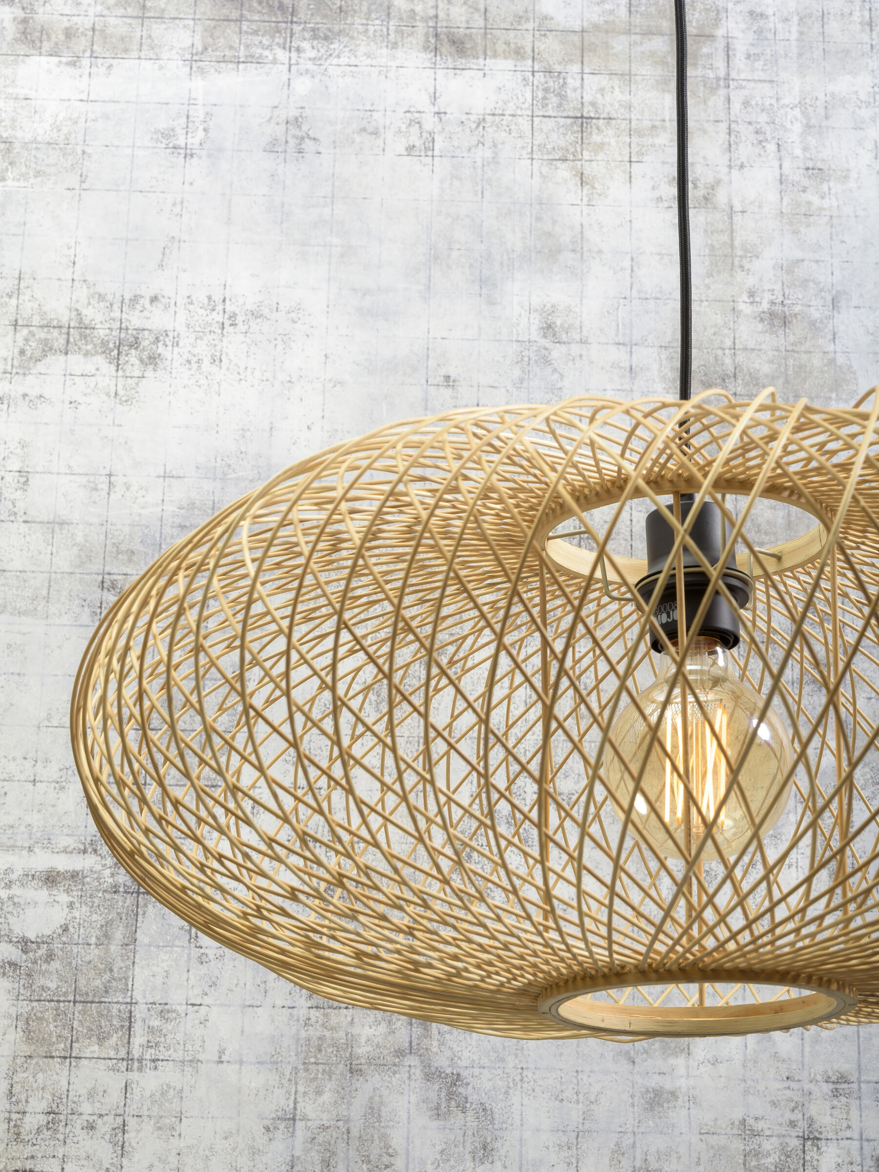 GOOD&MOJO Hanglamp 'Cango' Bamboe, 60cm, kleur Naturel