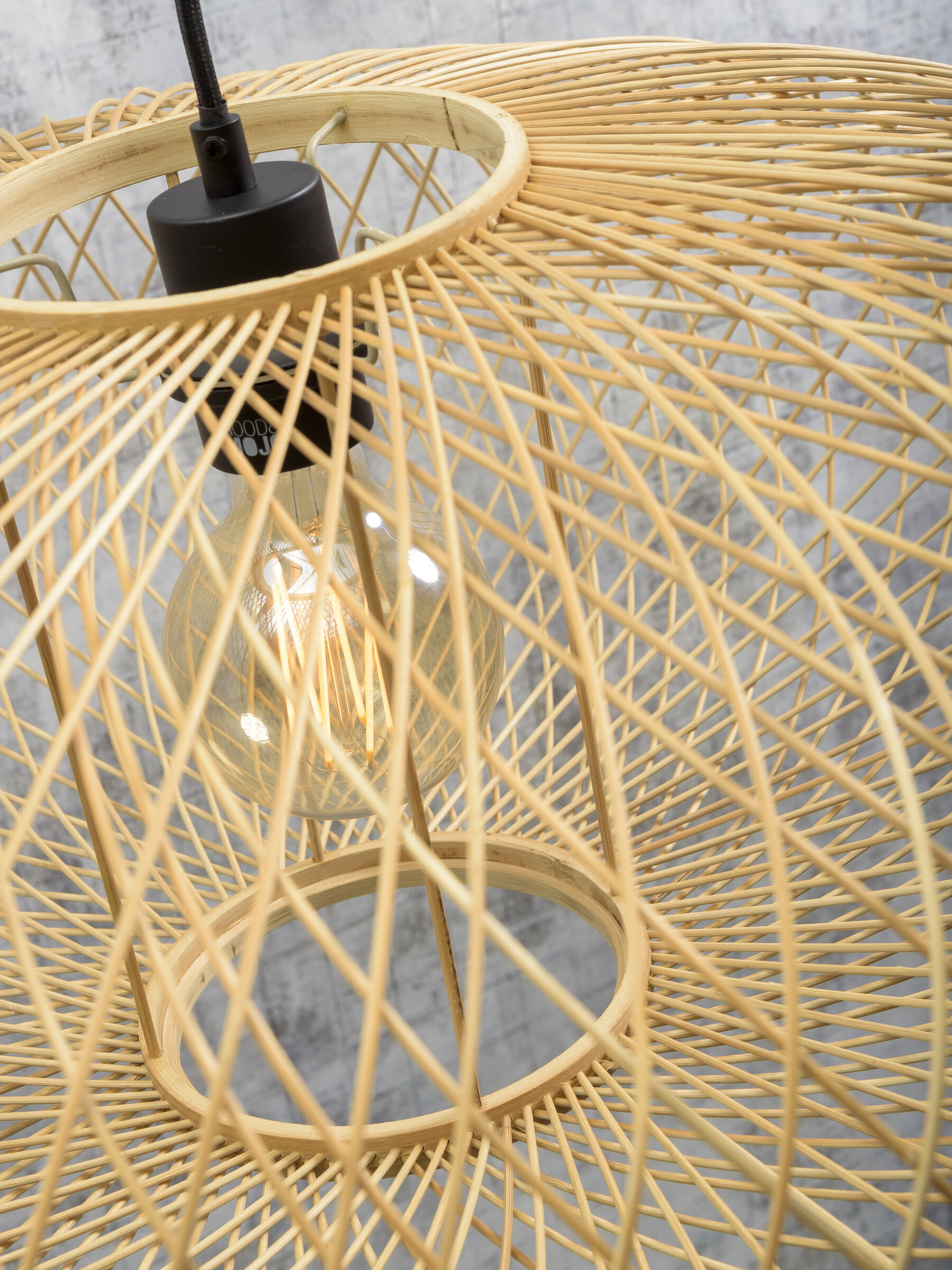 GOOD&MOJO Hanglamp 'Cango' Bamboe, 60cm, kleur Naturel
