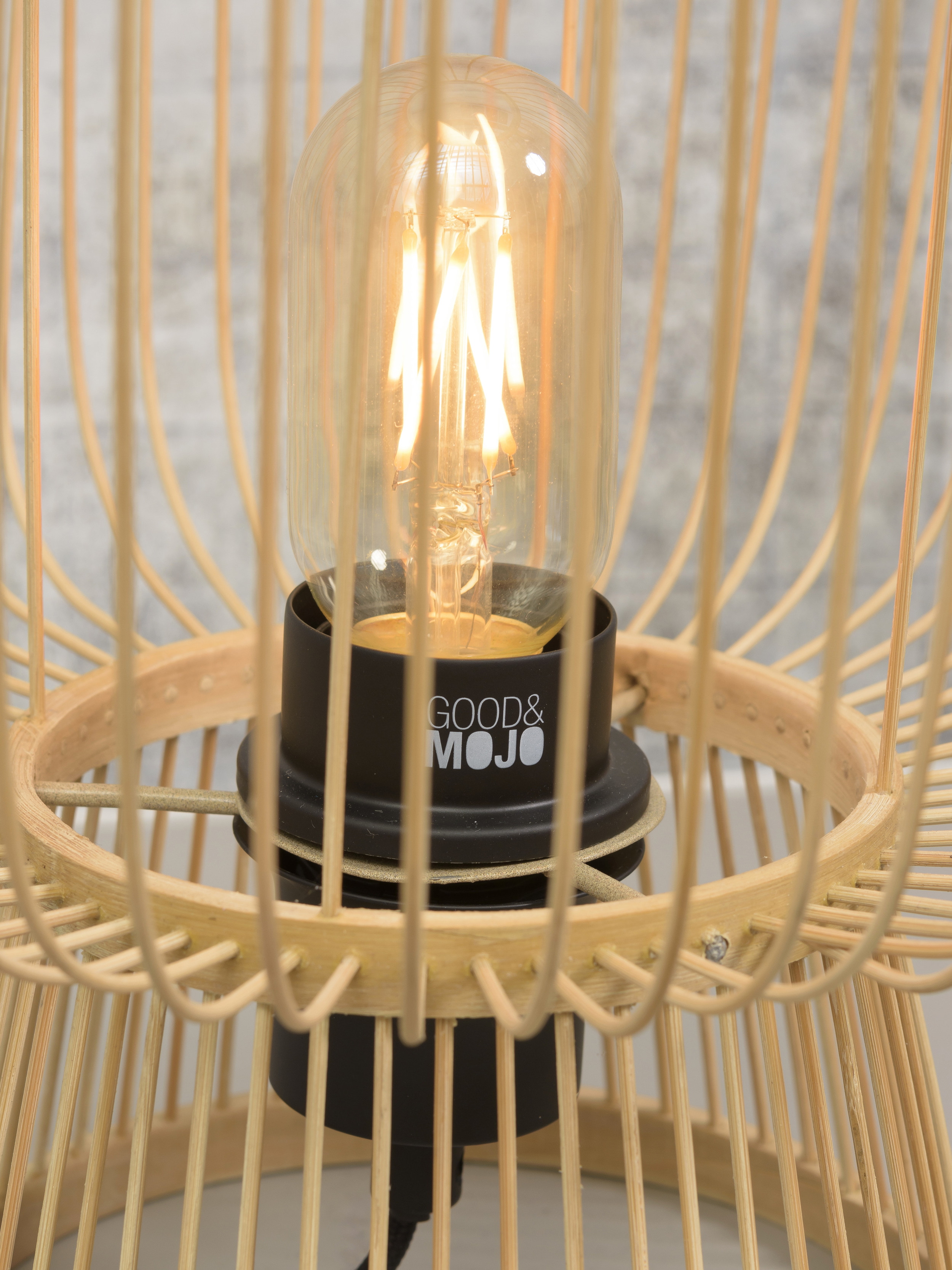 GOOD&MOJO Tafellamp 'Cango' 30cm, Bamboe, kleur Naturel
