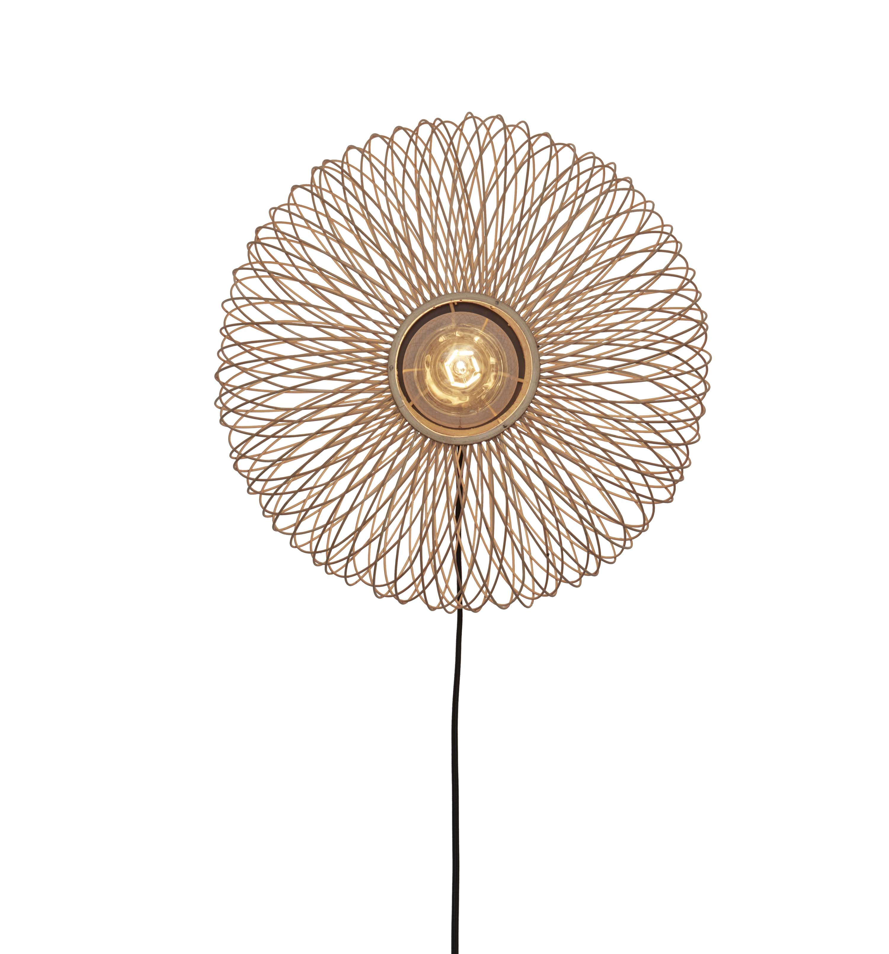 GOOD&MOJO Wandlamp 'Cango' Bamboe, 40cm, kleur Naturel