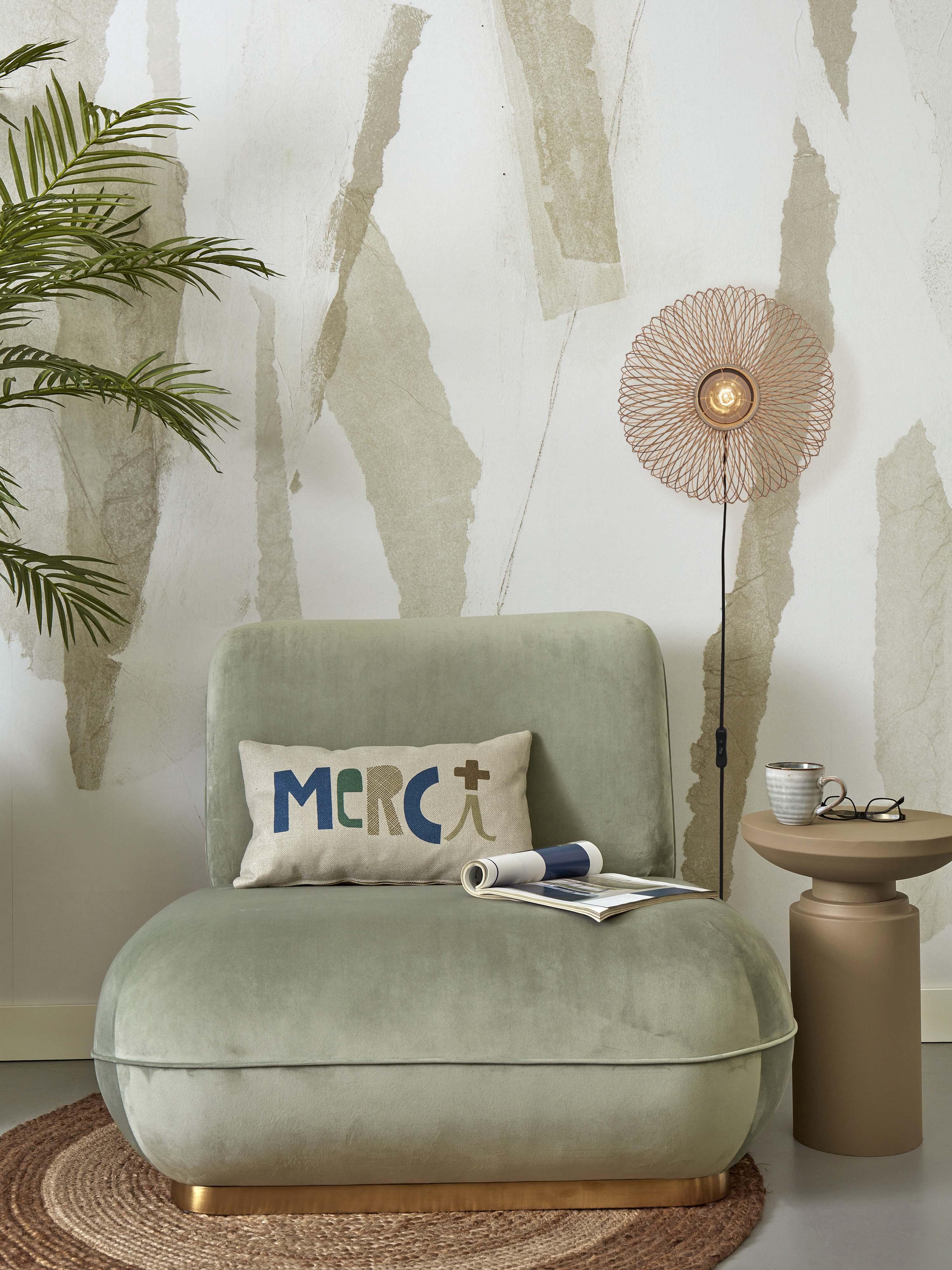 GOOD&MOJO Wandlamp 'Cango' Bamboe, 40cm, kleur Naturel