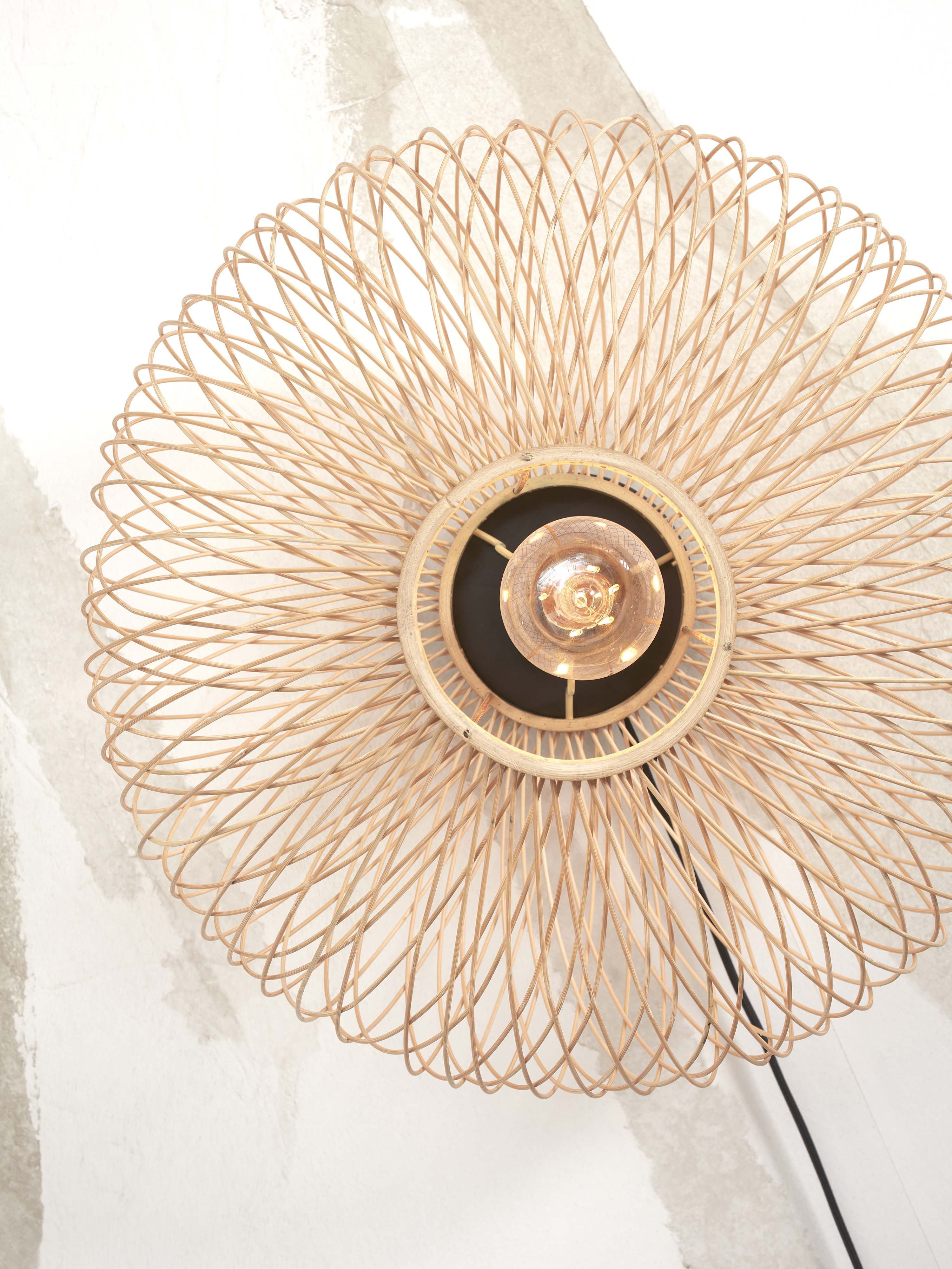 GOOD&MOJO Wandlamp 'Cango' Bamboe, 40cm, kleur Naturel