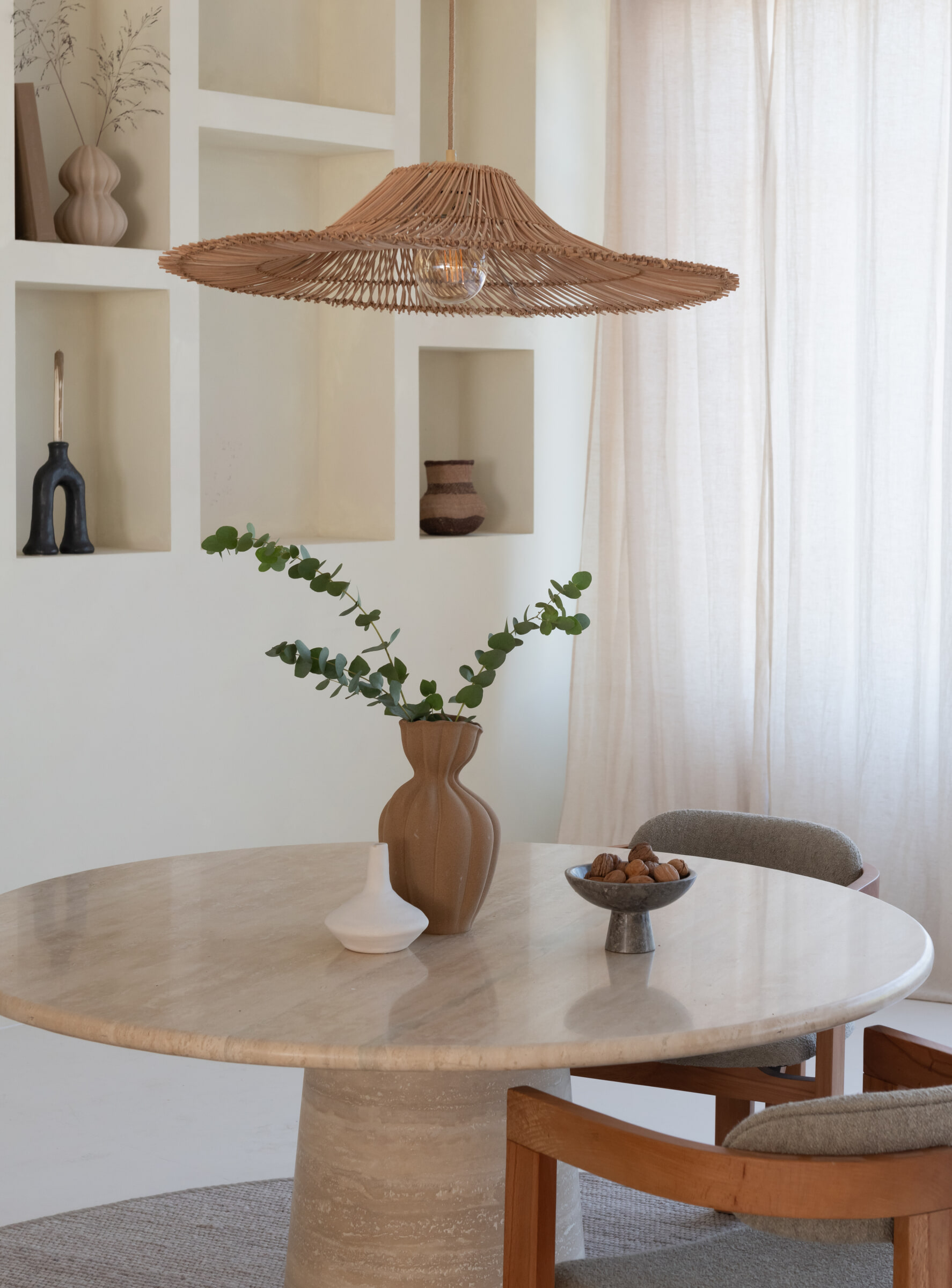 GOOD&MOJO Hanglamp 'Cancun' Rattan, 53cm, kleur Naturel