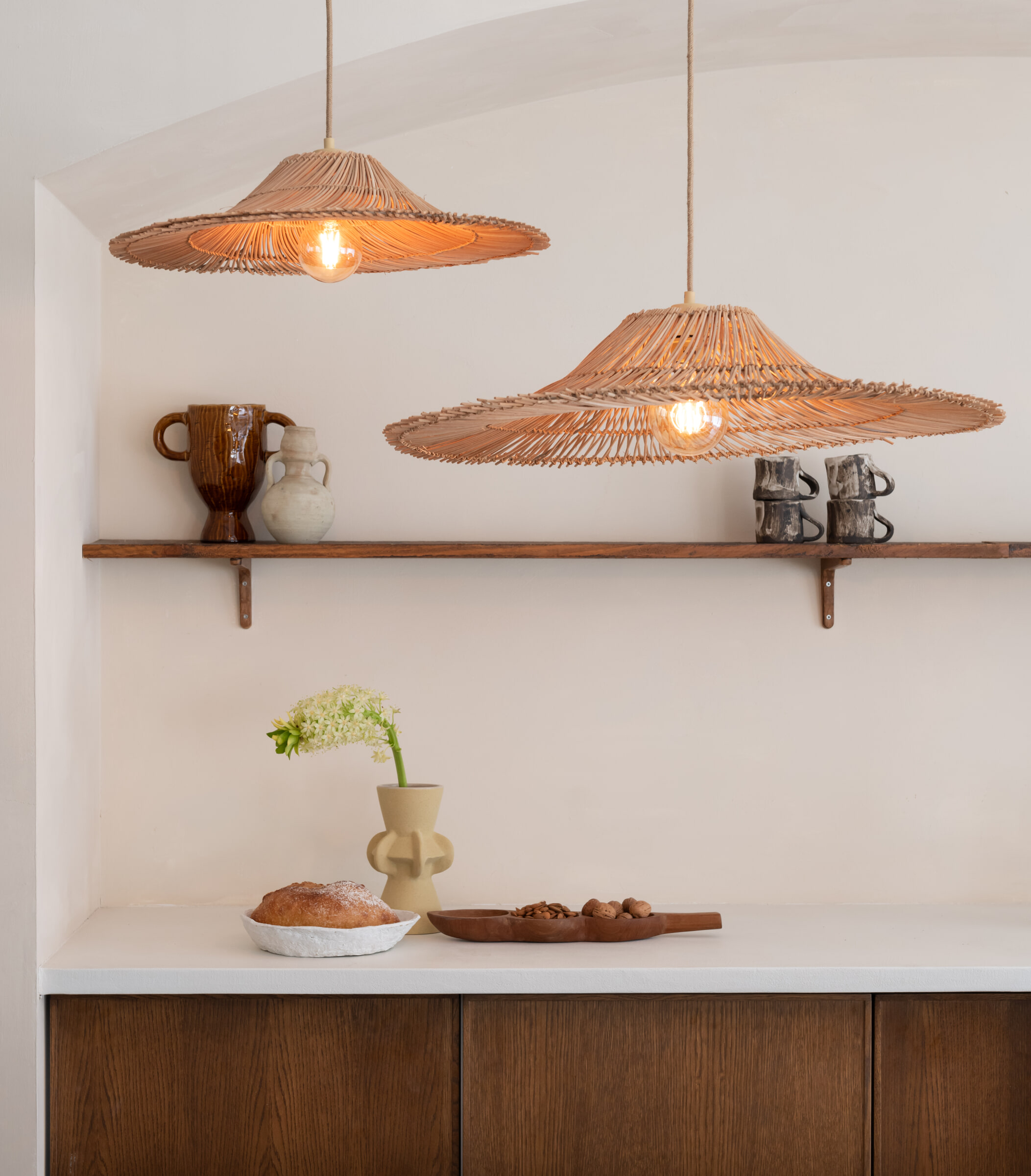 GOOD&MOJO Hanglamp 'Cancun' Rattan, 70cm, kleur Naturel