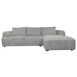 Sohome 2,5-zits Loungebank 'Richard' Rechts, Chenille, kleur Taupe