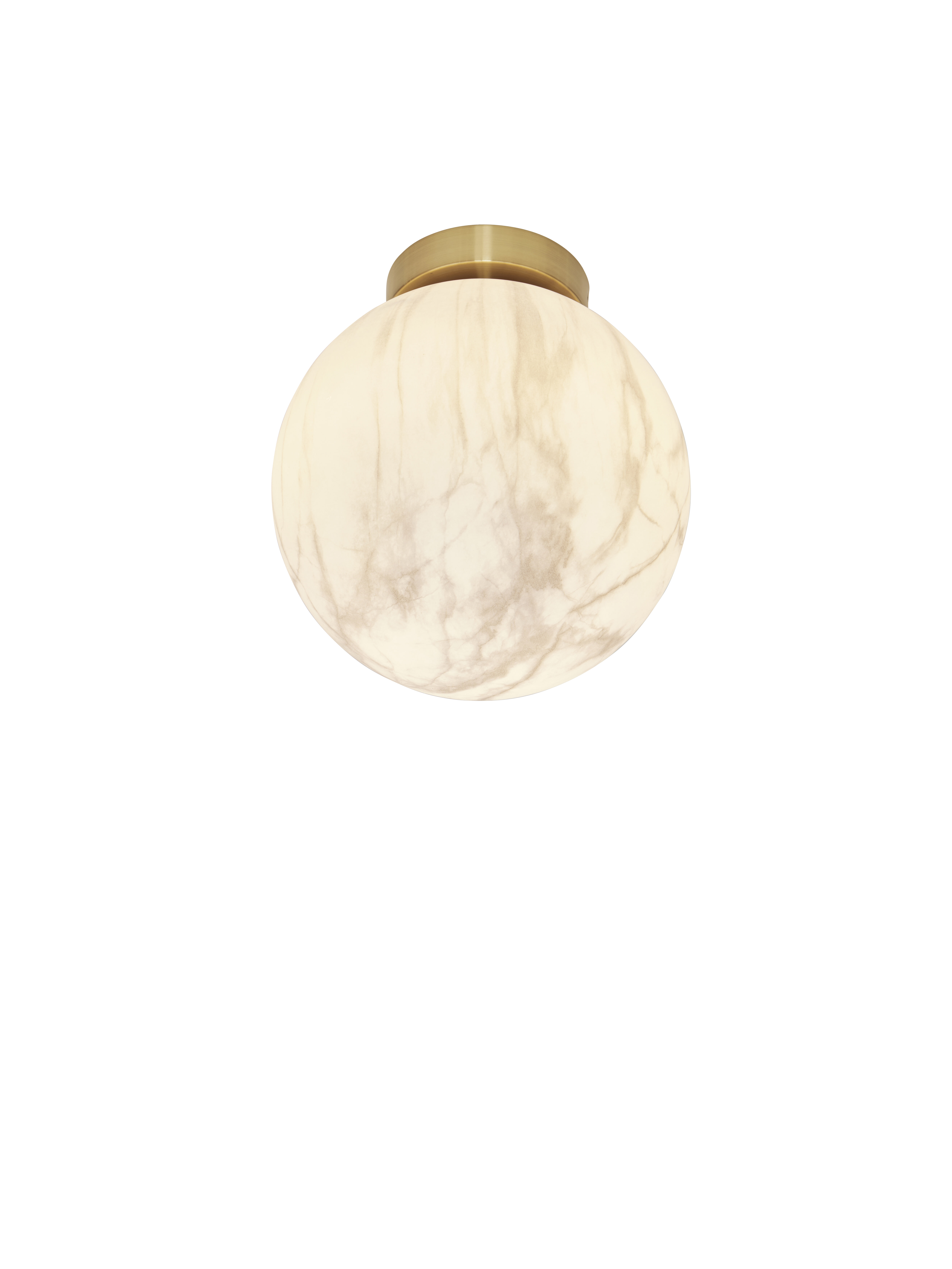 its about RoMi Plafondlamp 'Carrara' 22cm, Marmerlook, kleur Wit
