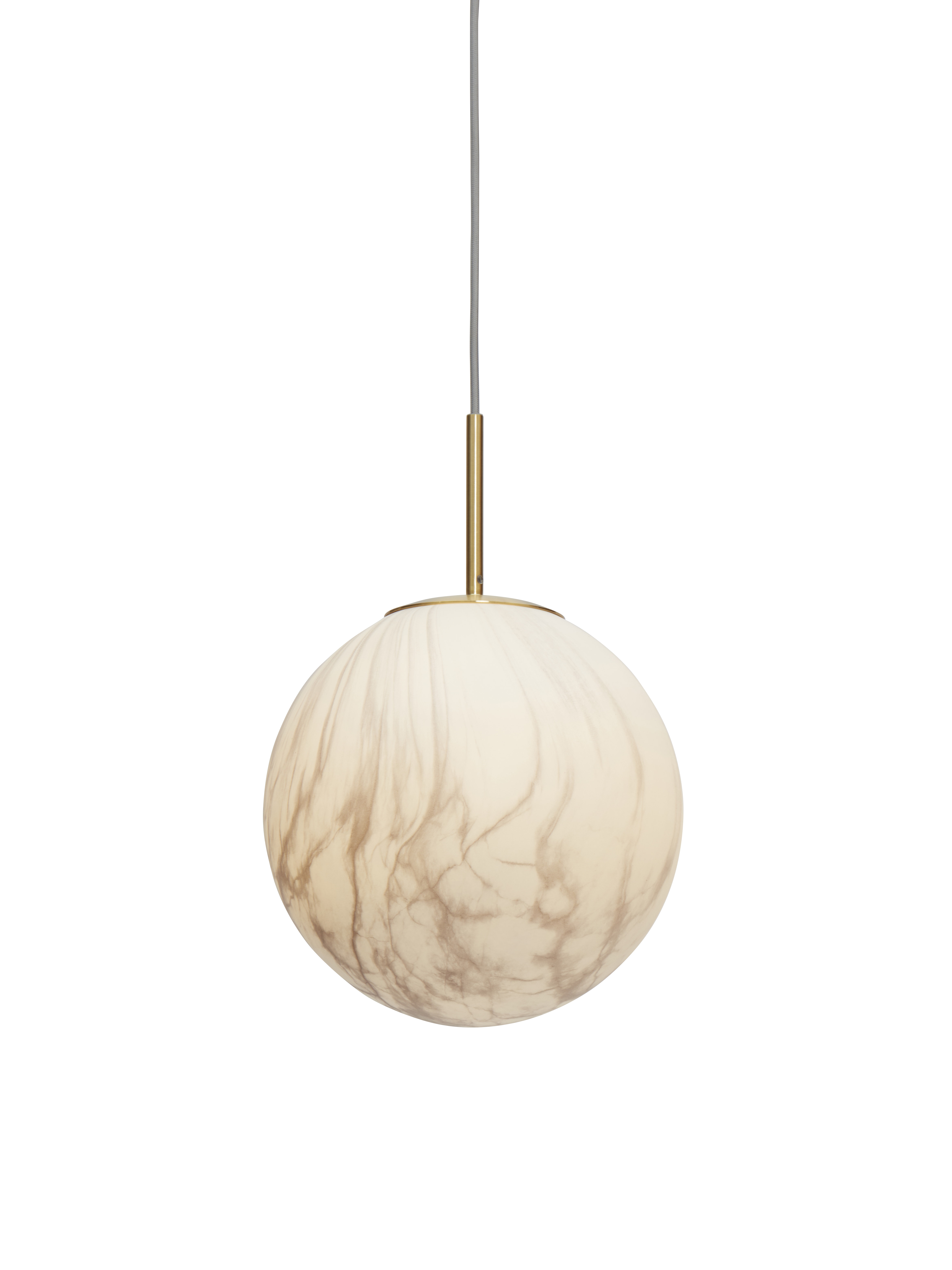 its about RoMi Hanglamp 'Carrara' 28cm, Marmerlook, kleur Wit