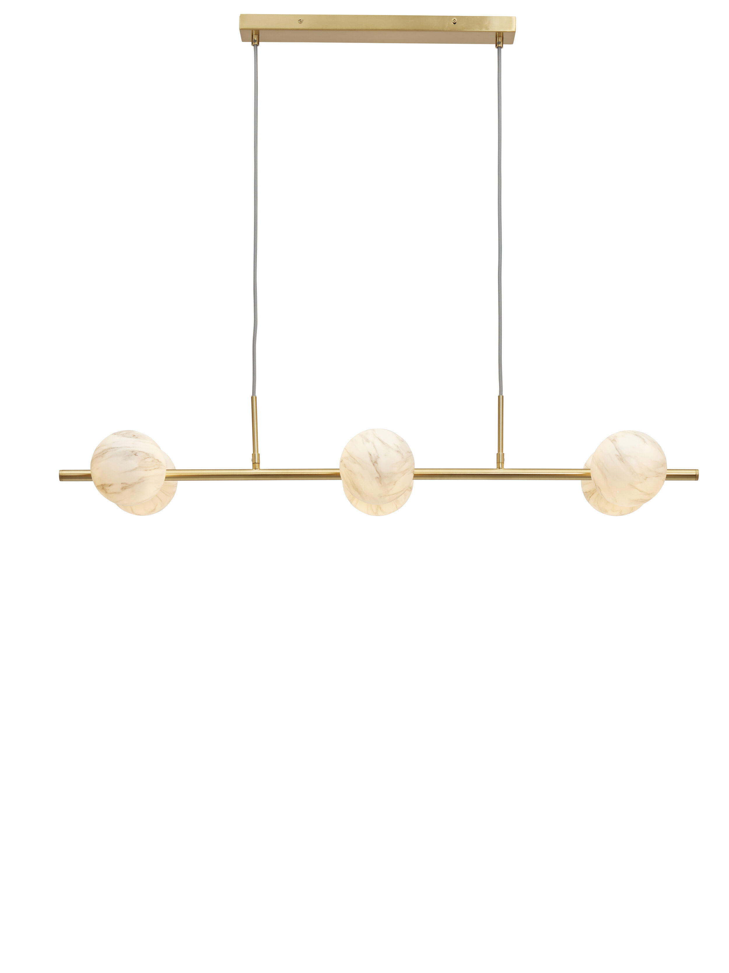 its about RoMi Hanglamp 'Carrara' 6-lamps, Marmerlook, kleur Wit