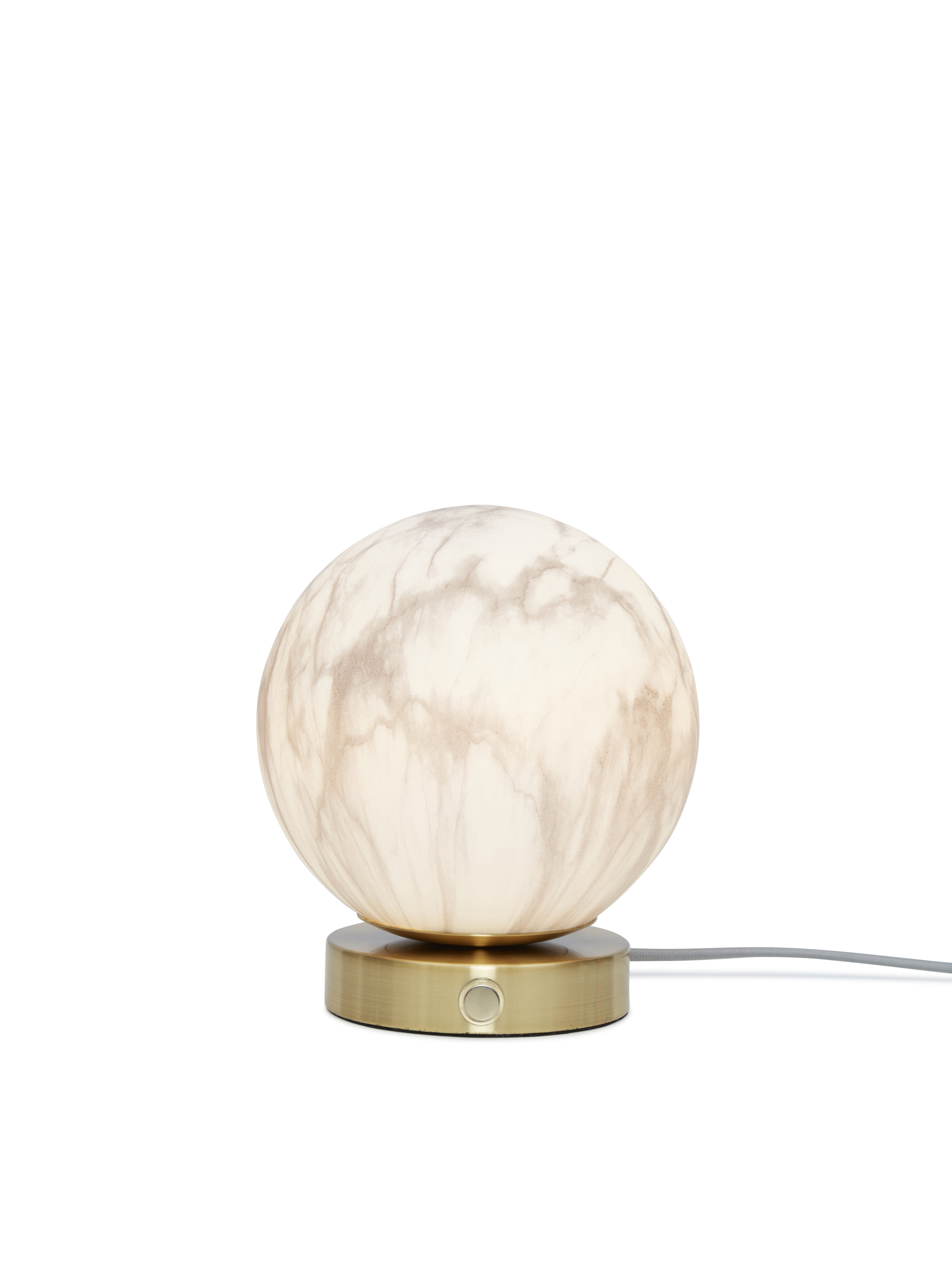its about RoMi Tafellamp 'Carrara' Glas, Marmerlook, kleur Wit