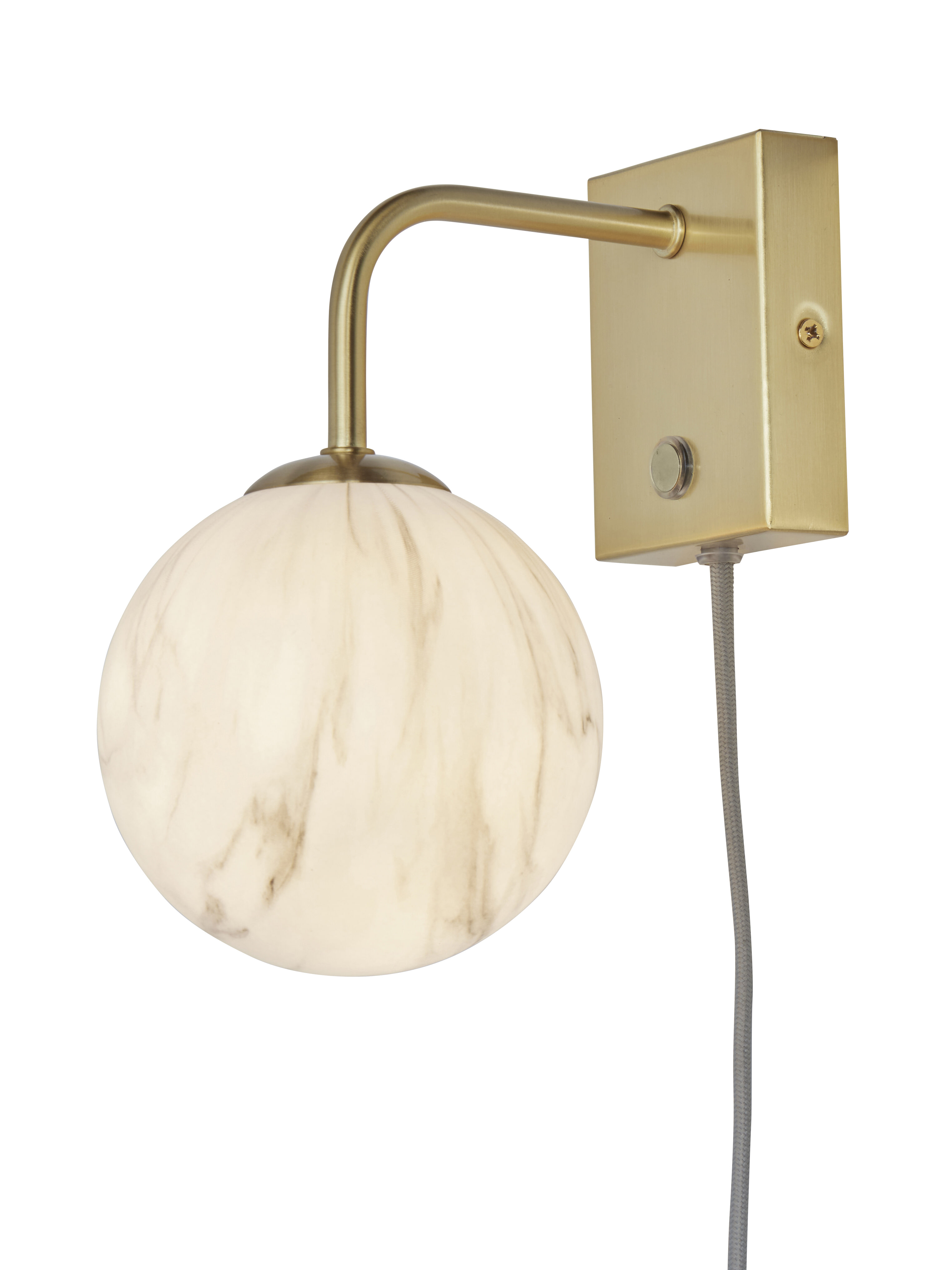 its about RoMi Wandlamp 'Carrara' Marmerprint, kleur Goud