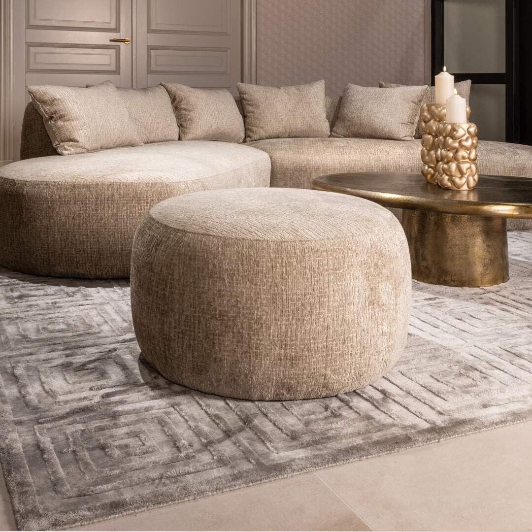 Richmond Poef 'Cassie' Fusion, kleur Desert