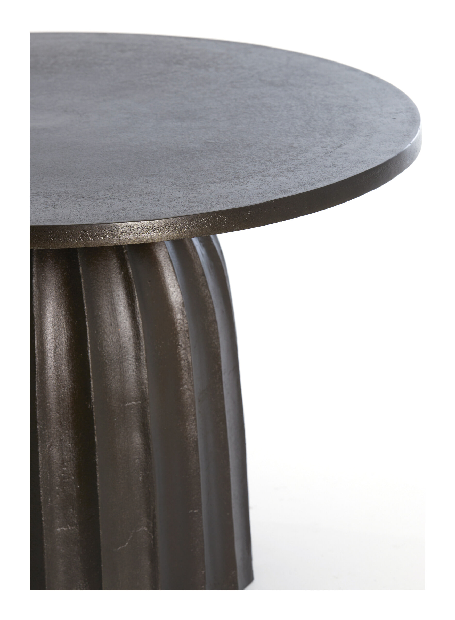 Light & Living Ronde Bijzettafel 'Veglia' 60cm, kleur Donkerbruin