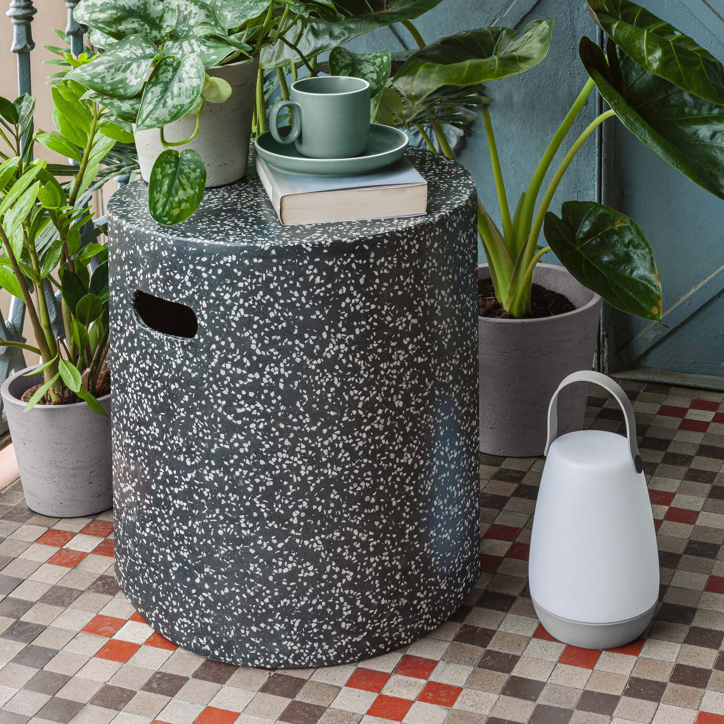 Kave Home Bijzettafel 'Jenell' 35cm, kleur Zwart Kave Home Bijzettafel 'Jenell' 35cm, kleur Zwart