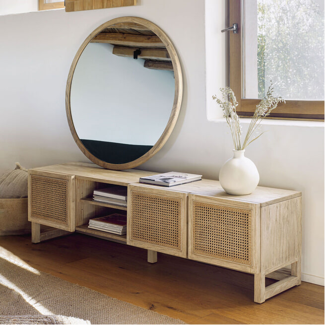 Kave Home TV-meubel 'Rexit' Webbing, 180cm