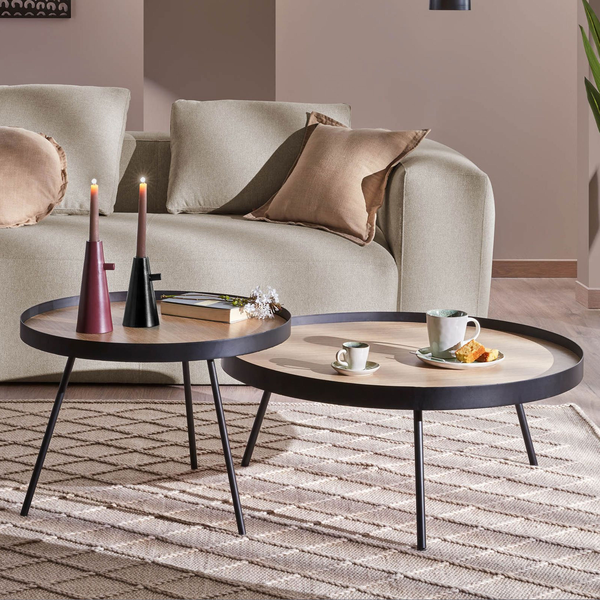 Kave Home Bijzettafel 'Nenet' Ø60cm Kave Home Bijzettafel 'Nenet' Ø60cm