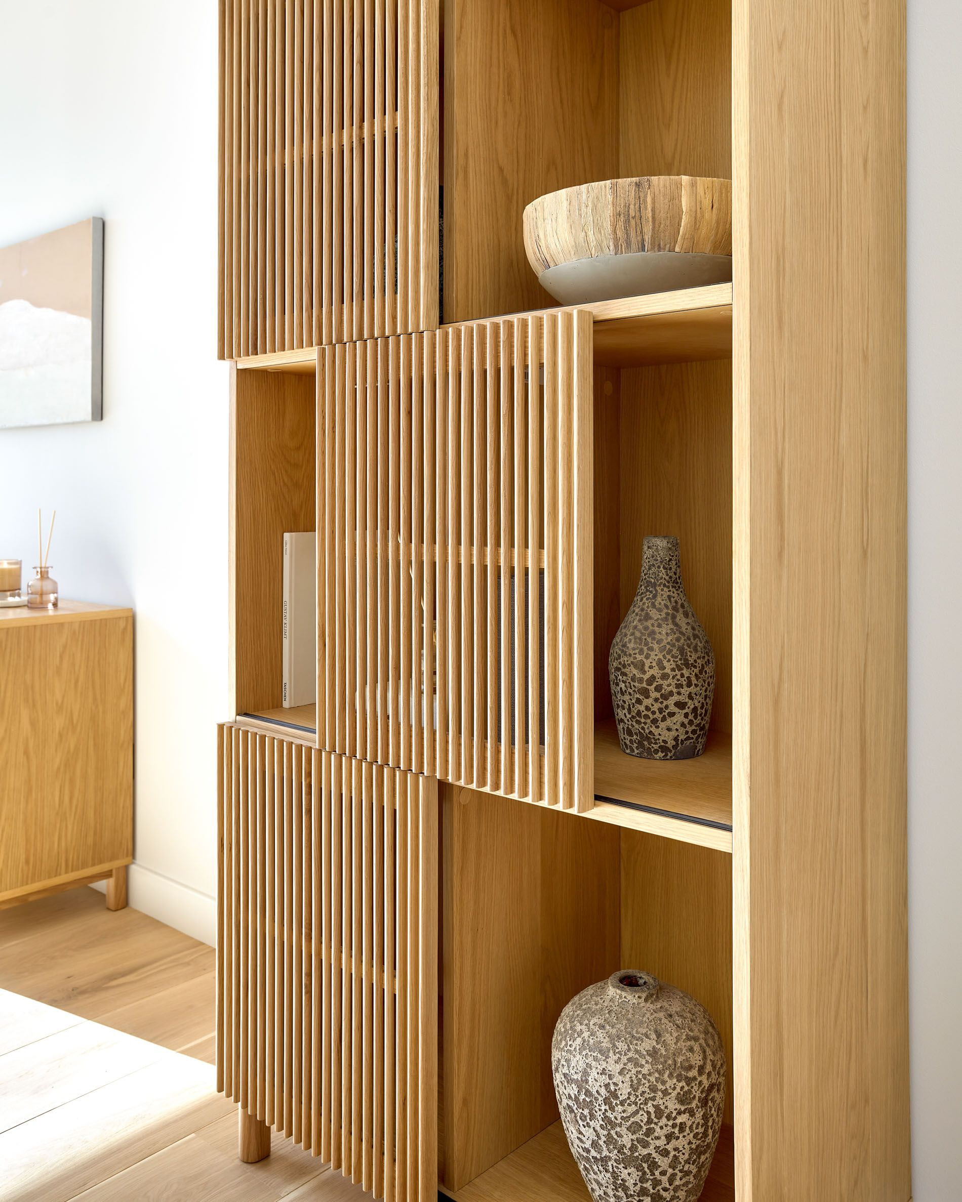 Kave Home Opbergkast 'Beyla' Eikenhout, 170 x 85cm, kleur Naturel