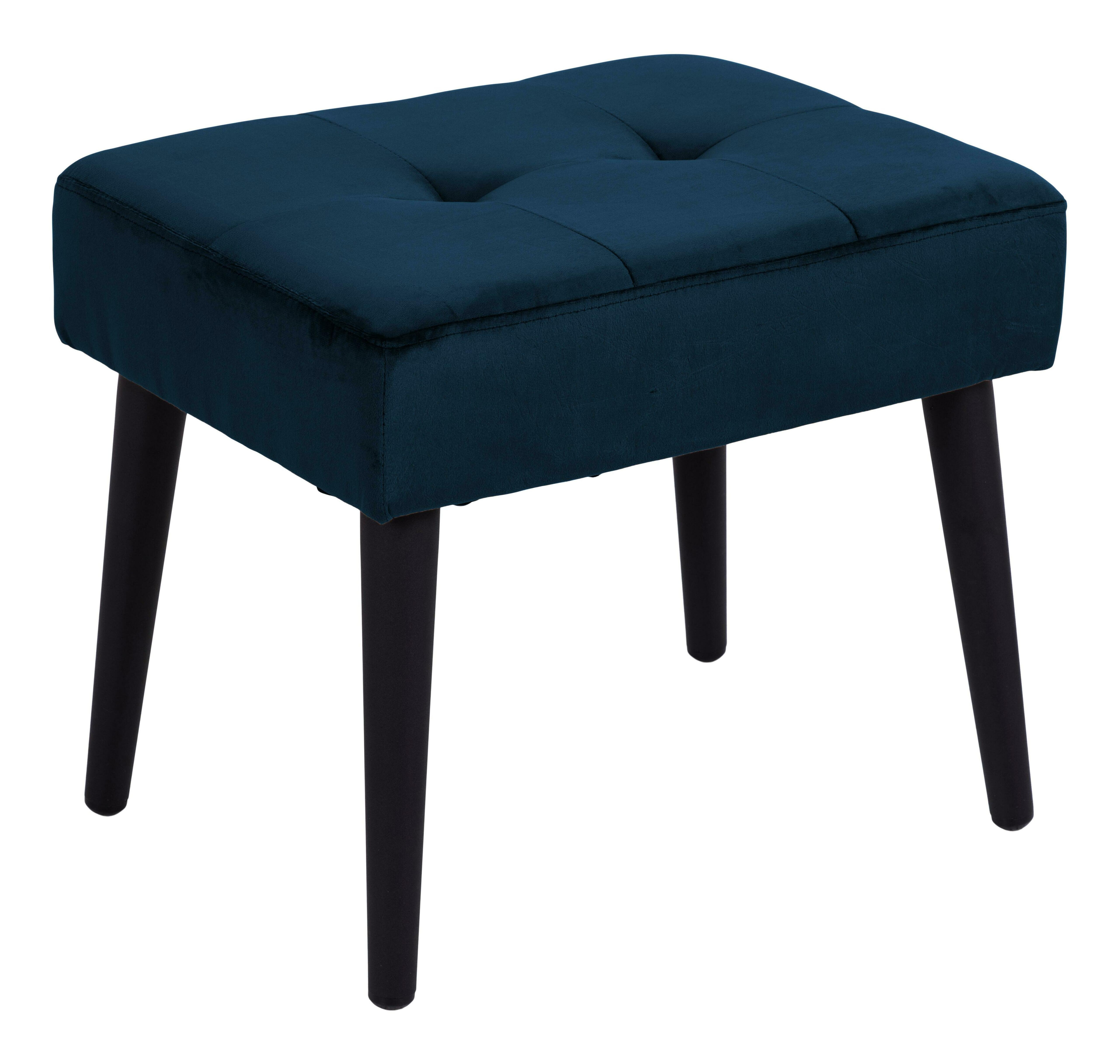 Bendt Kruk 'Kiara' Velvet, kleur Navy Blue Bendt Kruk 'Kiara' Velvet, kleur Navy Blue