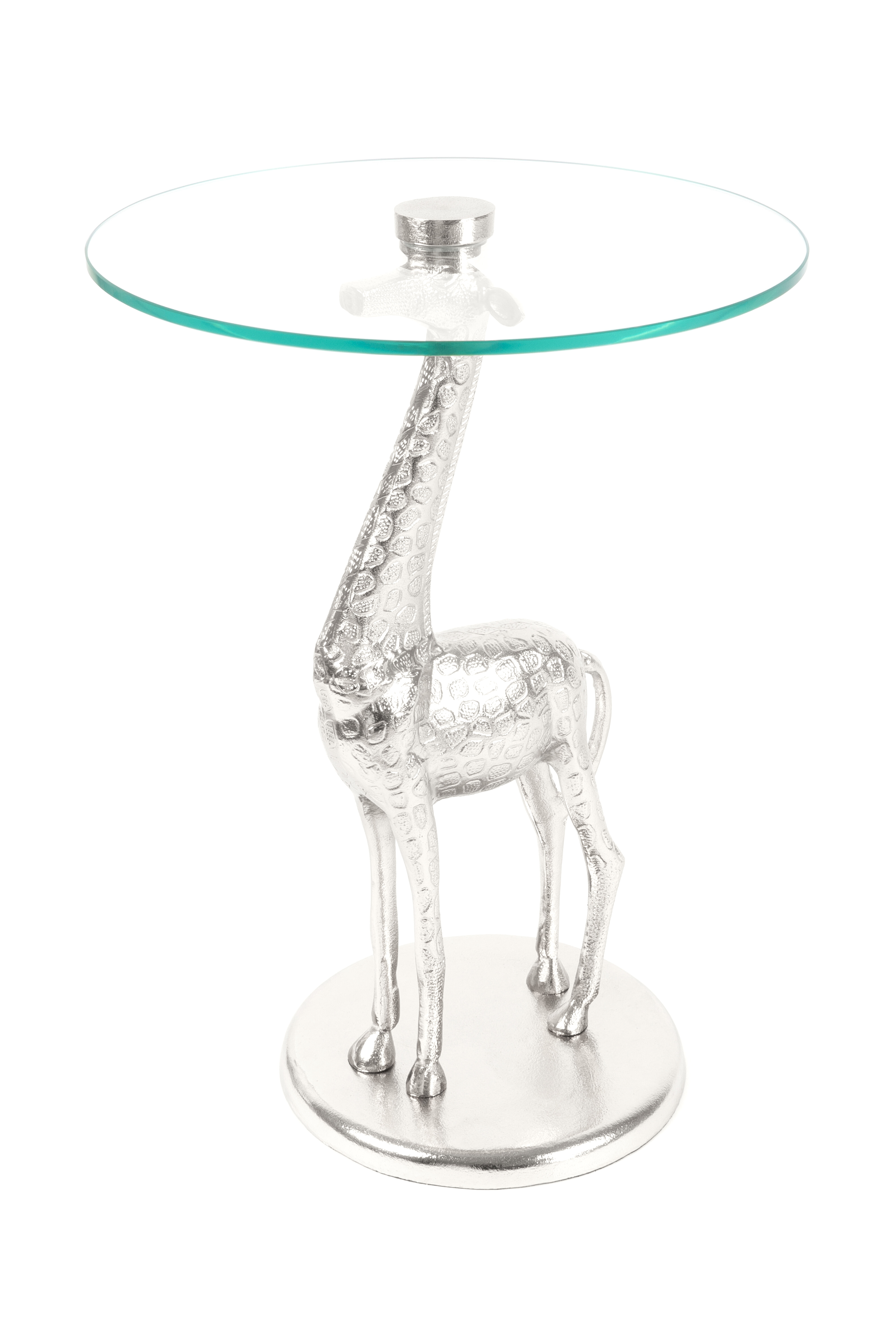 Kayoom Bijzettafel 'Giraf' kleur zilver, 40cm Kayoom Bijzettafel 'Giraf' kleur zilver, 40cm