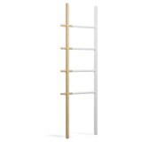 Umbra Wandrek 'Hub' Ladder, kleur Wit/Naturel