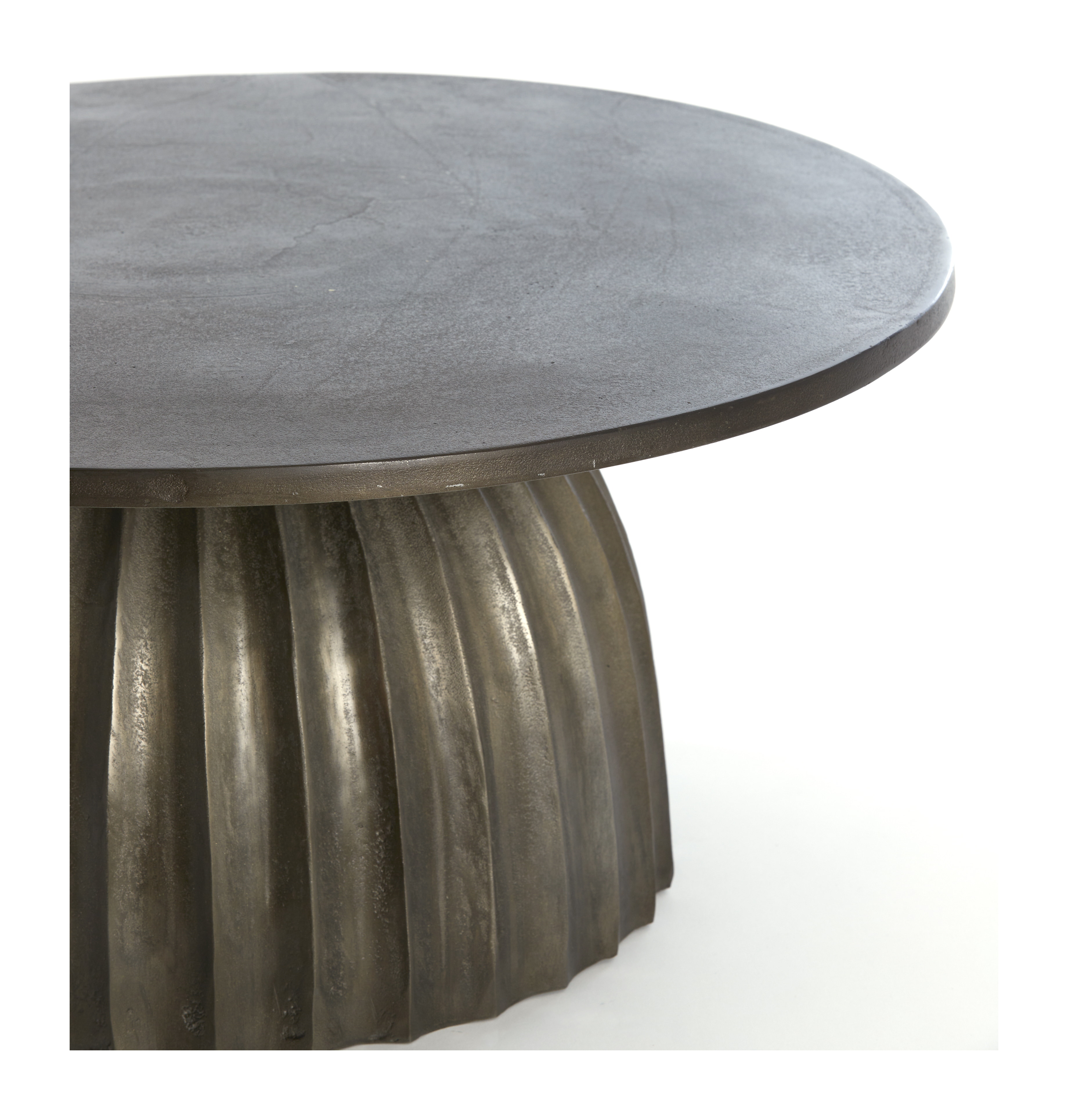 Light & Living Ronde Salontafel 'Veglia' 70cm, kleur Donkerbruin