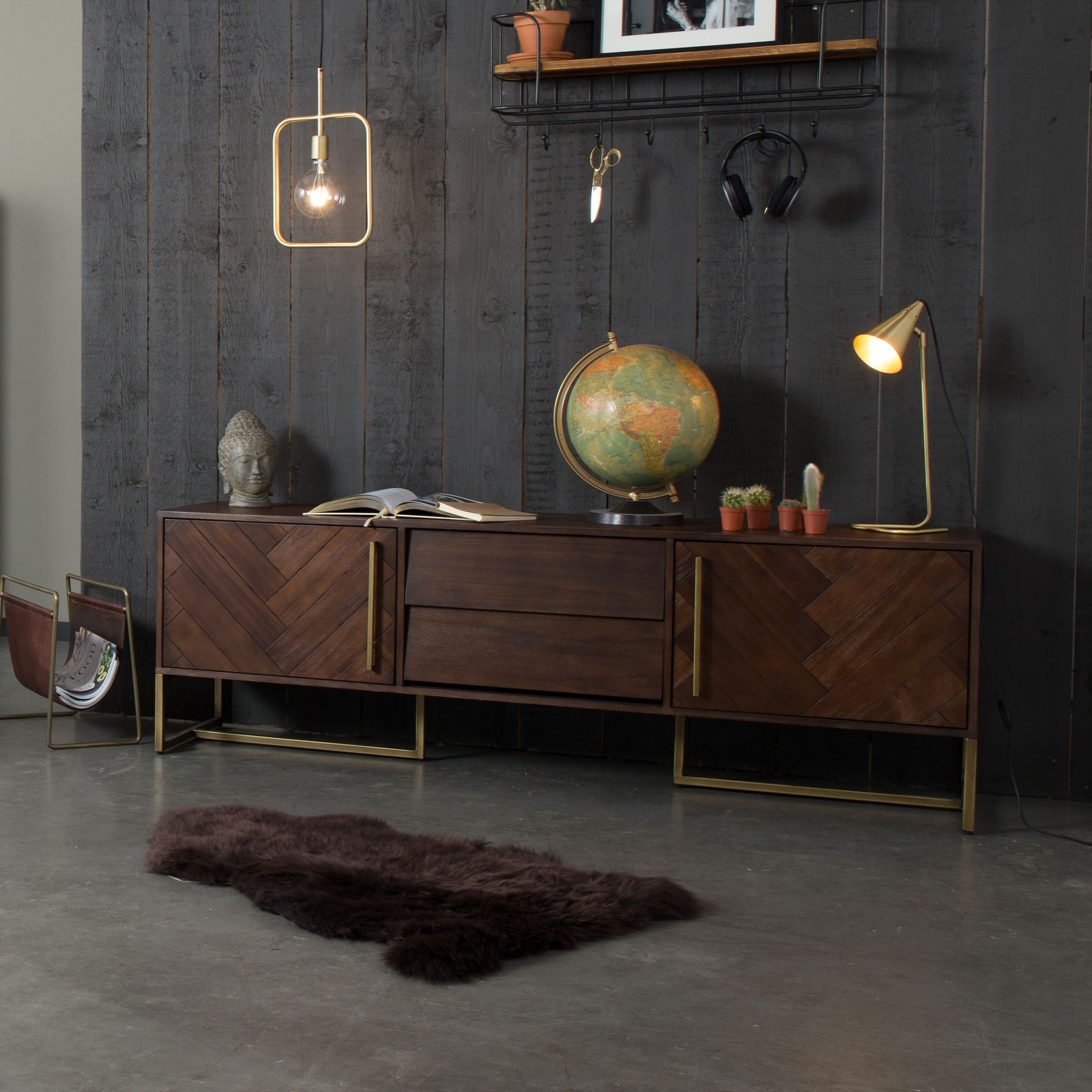 Dutchbone TV-meubel Class Hout, 180cm
