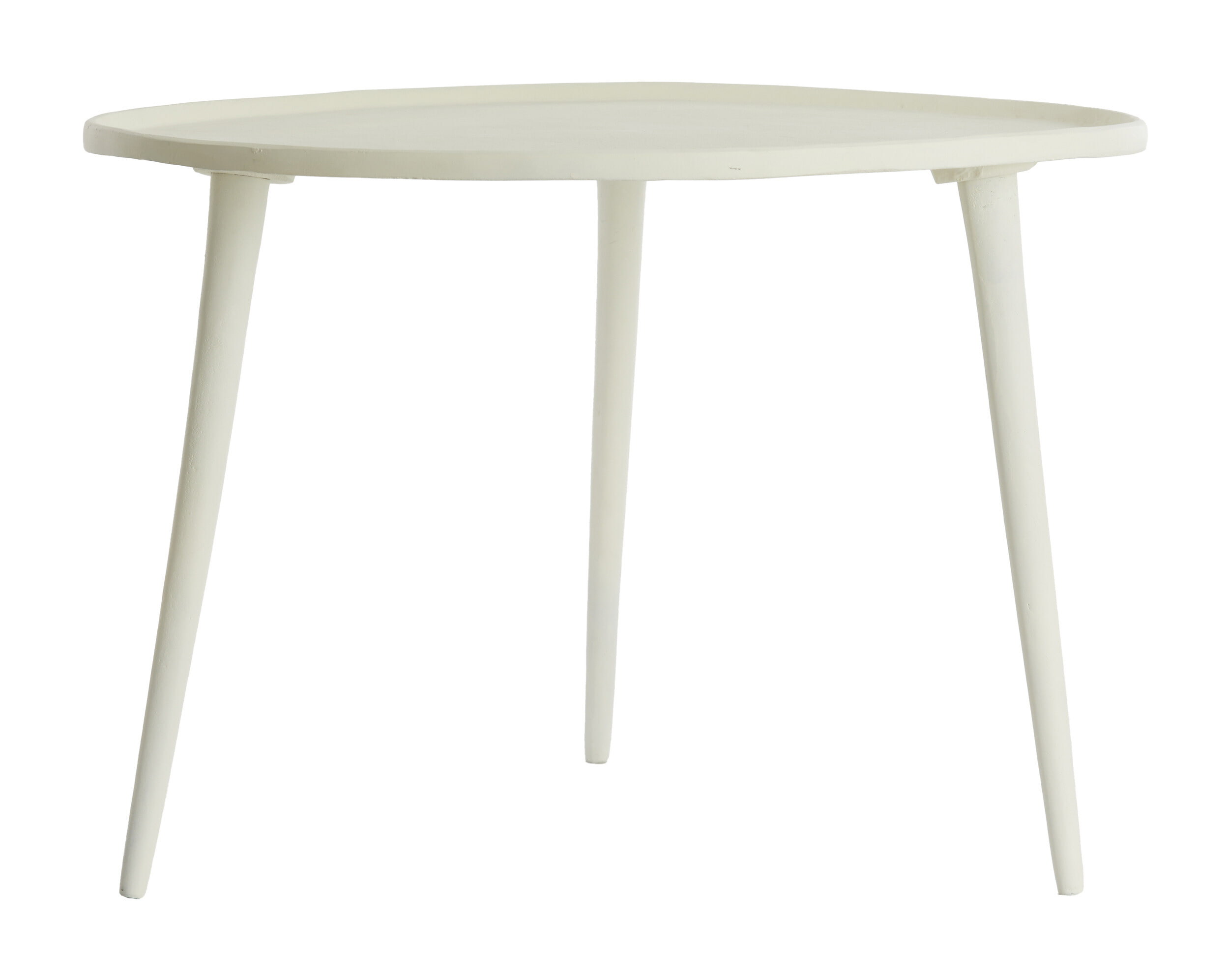 Light & Living Ronde Bijzettafel 'Babina' 59cm, kleur Crème