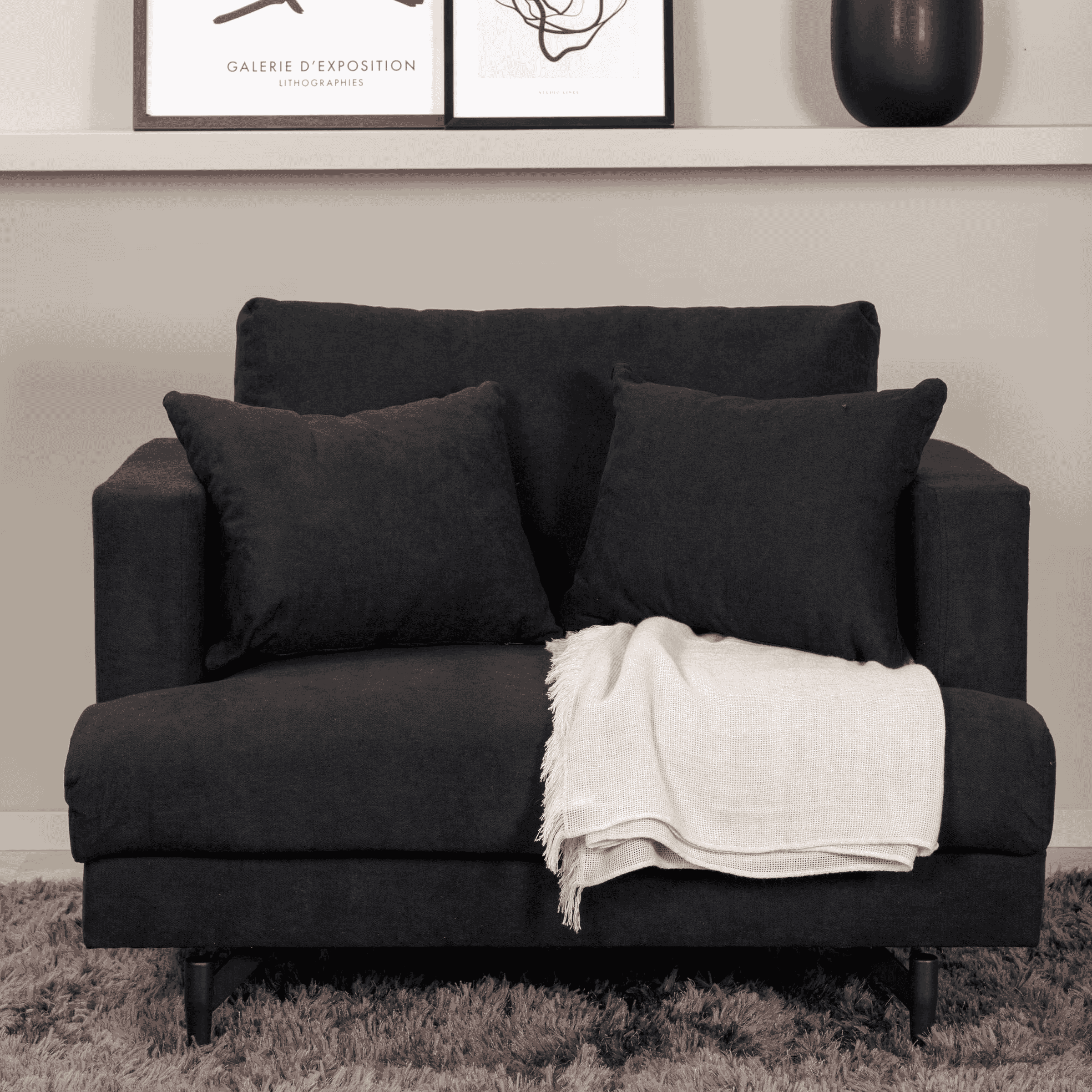 Nohr Fauteuil 'Tamora' kleur Zwart