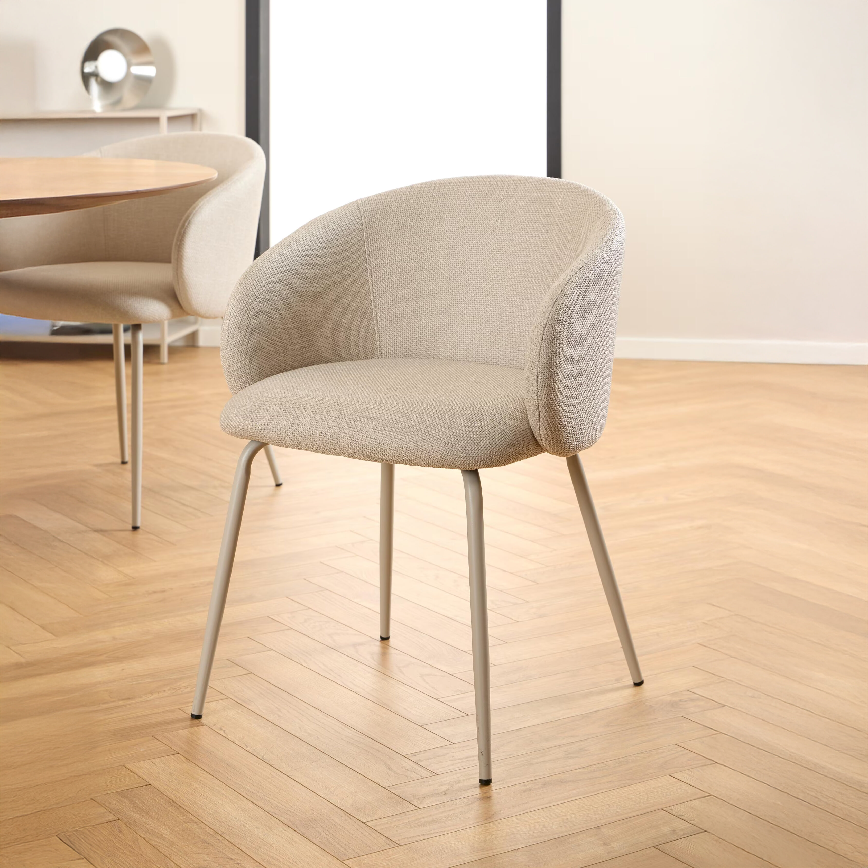 Bendt Eetkamerstoel Cristi Stof - Beige