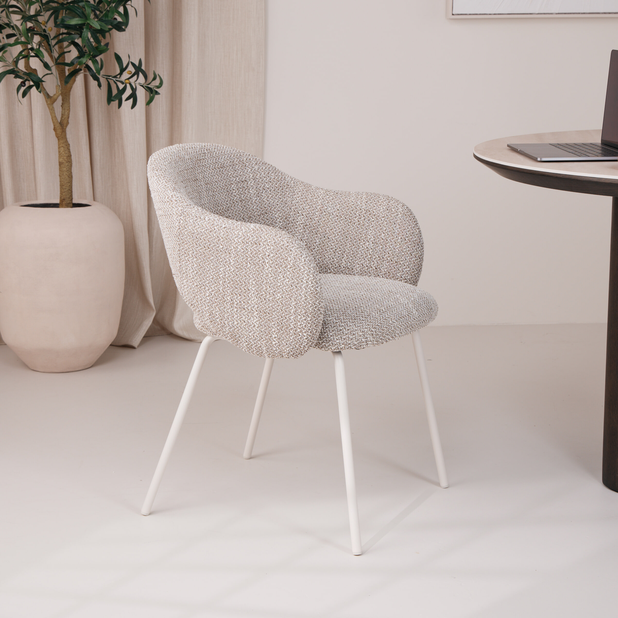 By-Boo Eetkamerstoel 'Story' Geweven stof