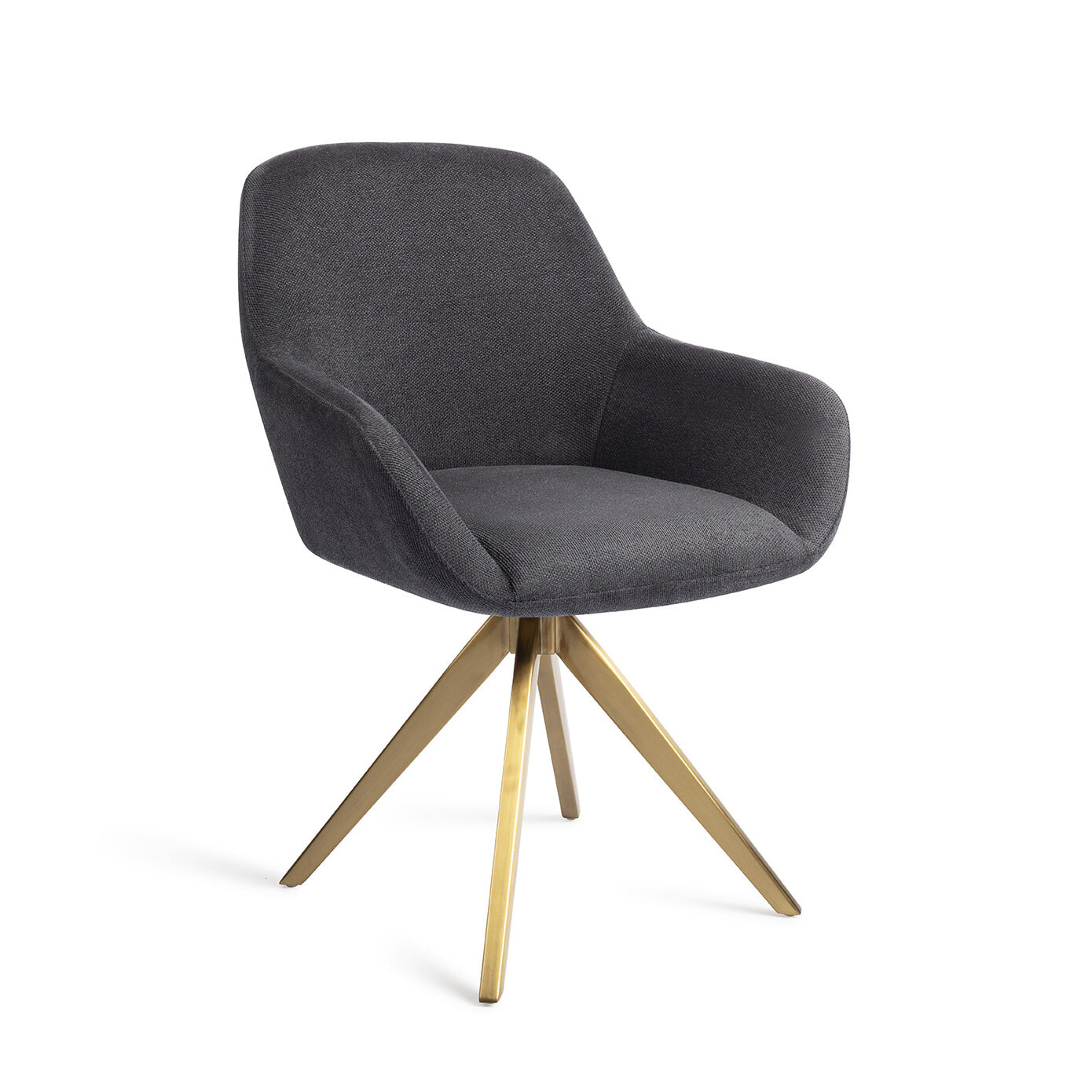 Jesper Home Eetkamerstoel Kushi Turn Gold - Black-Out