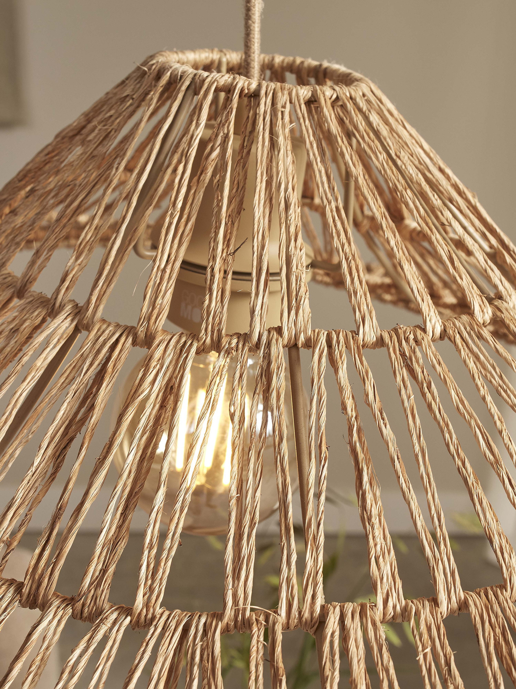 GOOD&MOJO Hanglamp 'Cuzco' Jute, 65cm, kleur Naturel