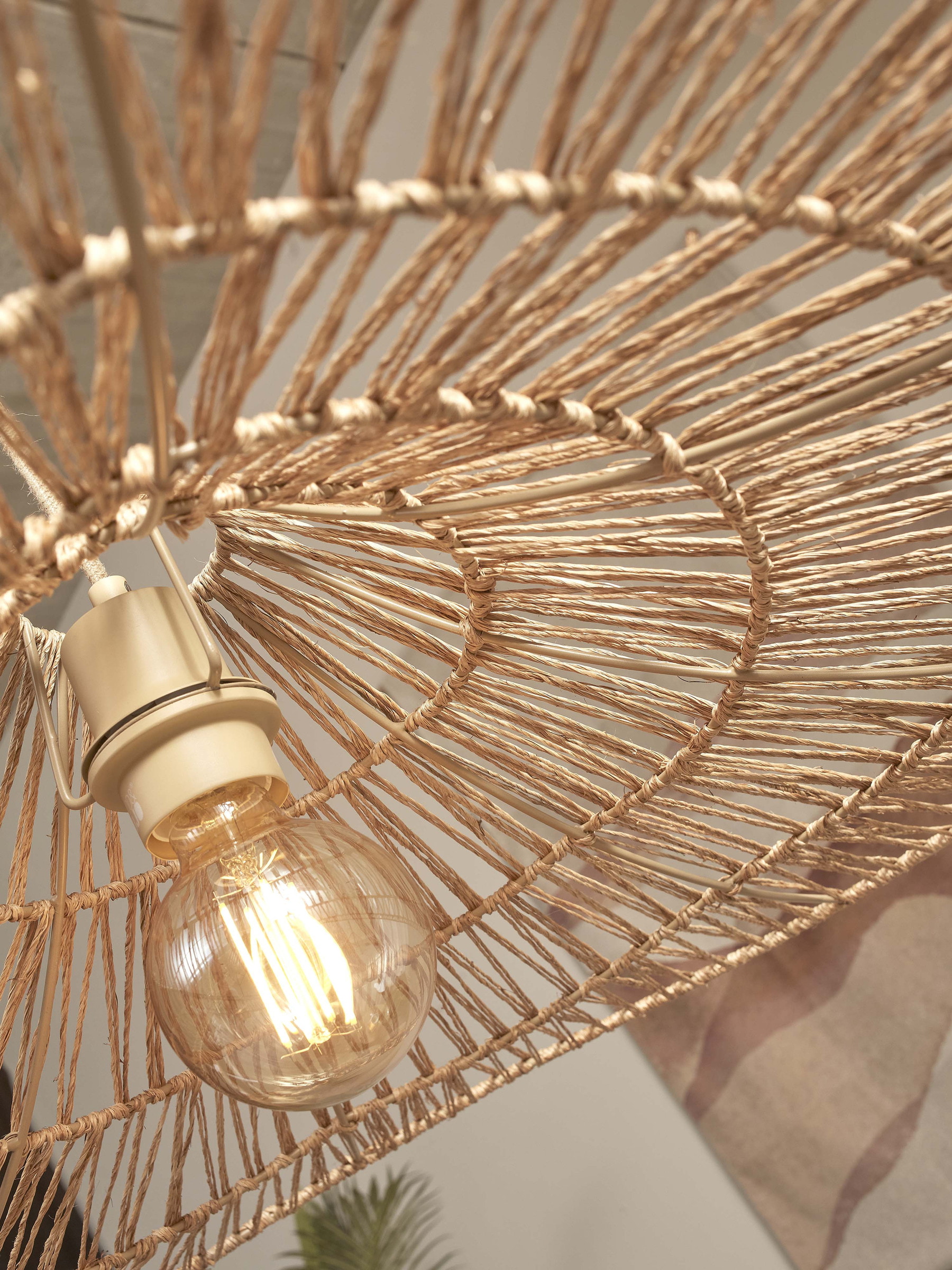 GOOD&MOJO Hanglamp 'Cuzco' Jute, 65cm, kleur Naturel