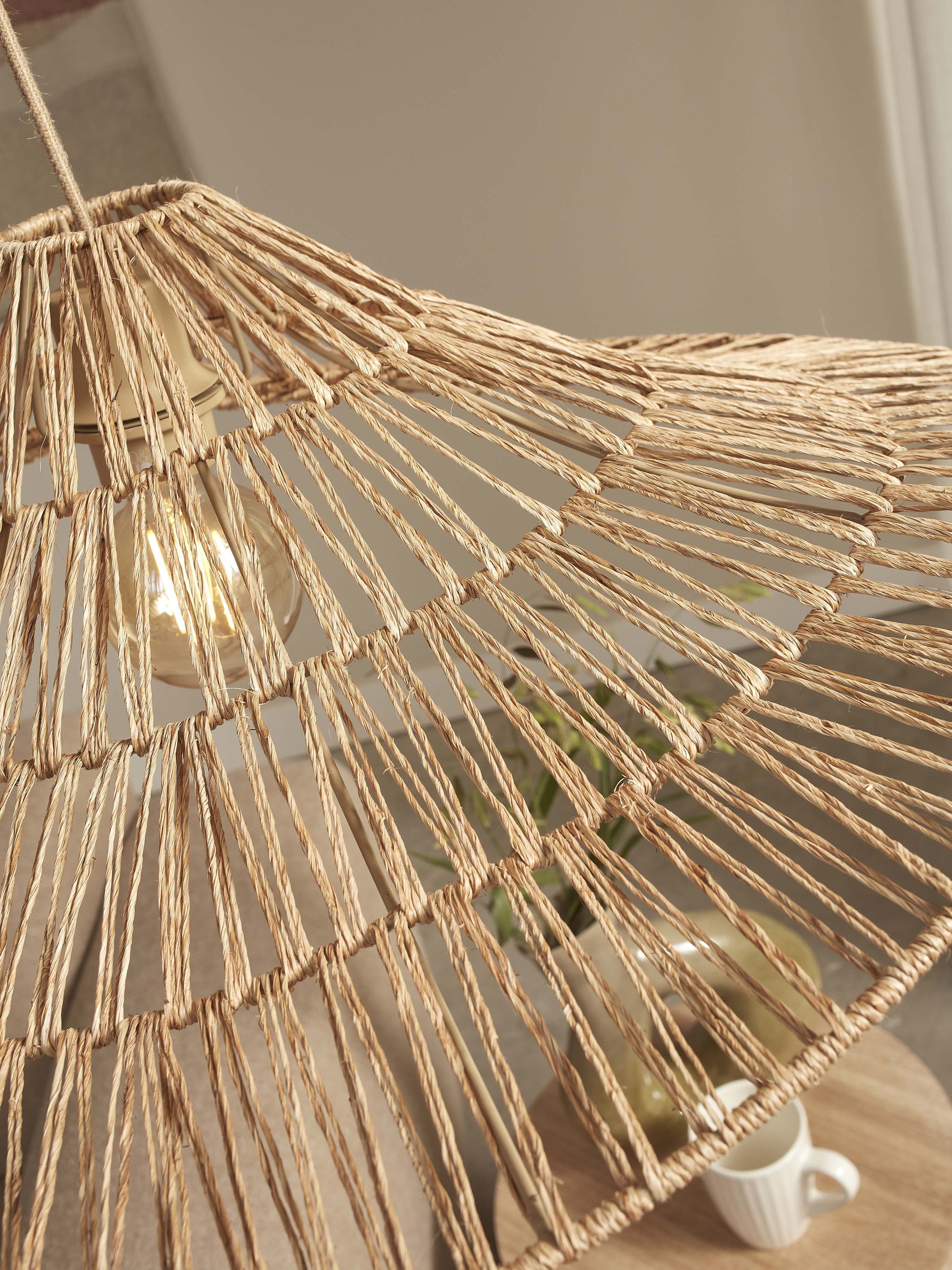 GOOD&MOJO Hanglamp 'Cuzco' Jute, 65cm, kleur Naturel